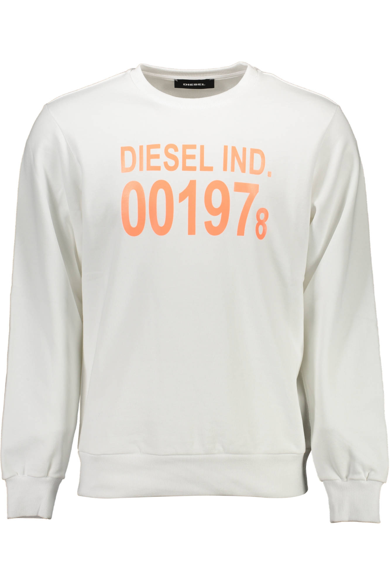 DIESEL SWEATSHIRT WITHOUT ZIP MAN WHITE