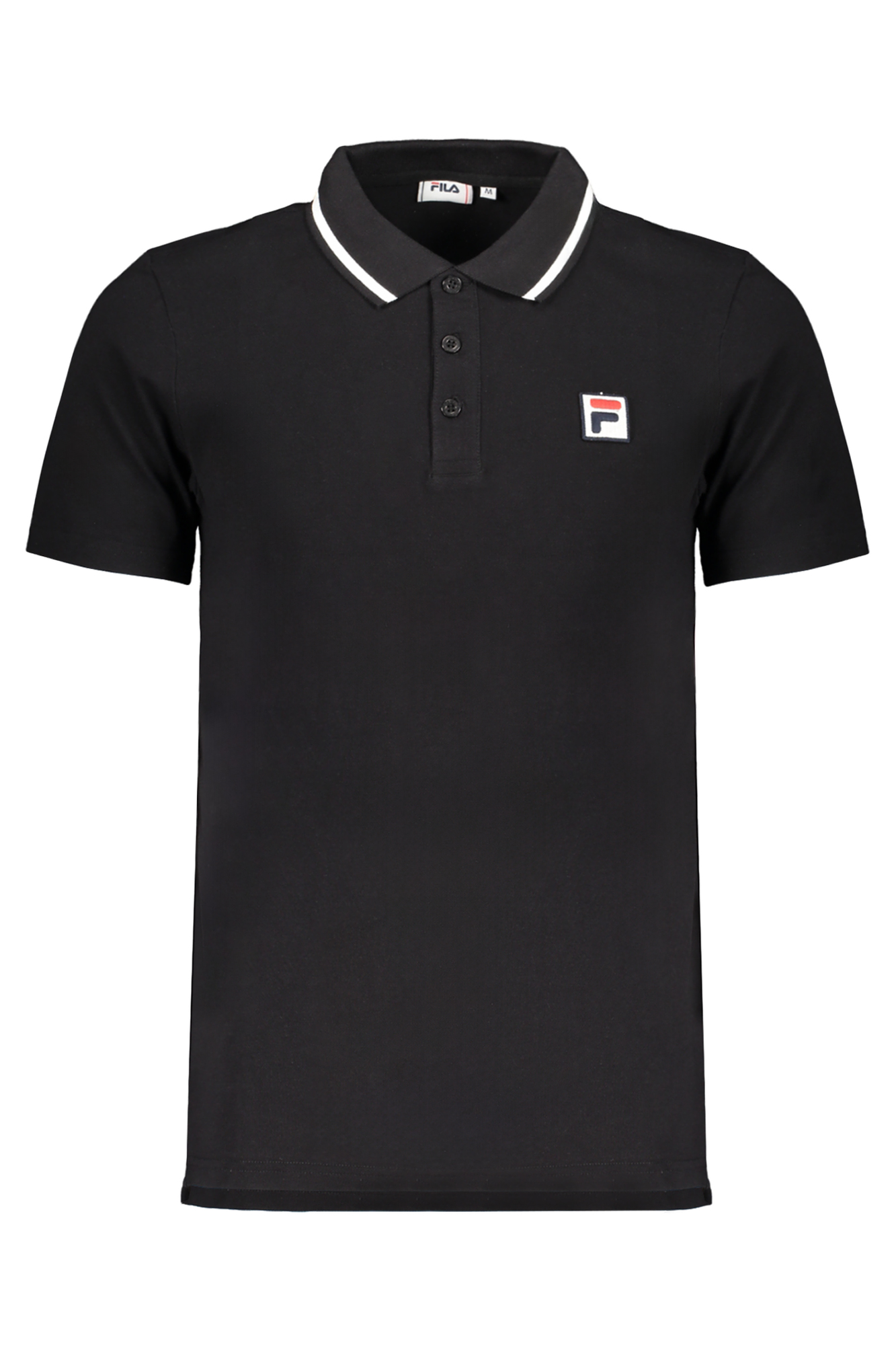 FILA MEN'S BLACK SHORT SLEEVED POLO SHIRT FILA