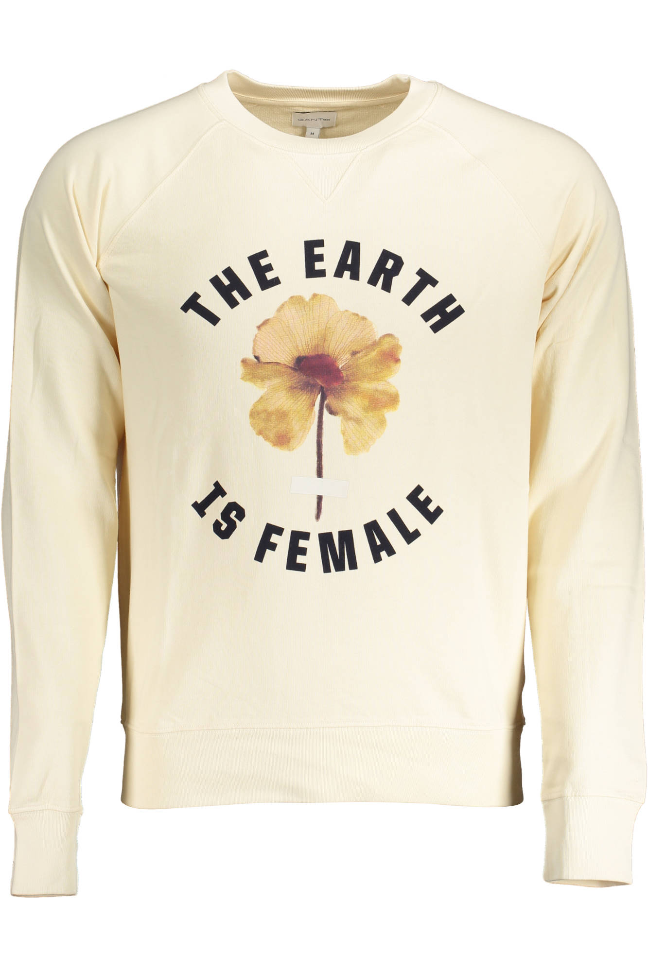 GANT MEN'S BEIGE ZIPLESS SWEATSHIRT