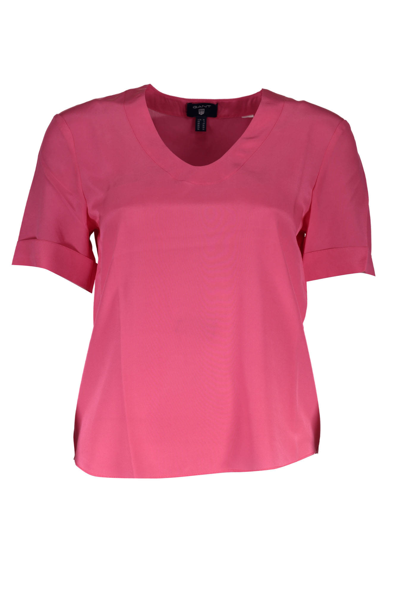 GANT WOMEN'S SHORT SLEEVE T-SHIRT PINK