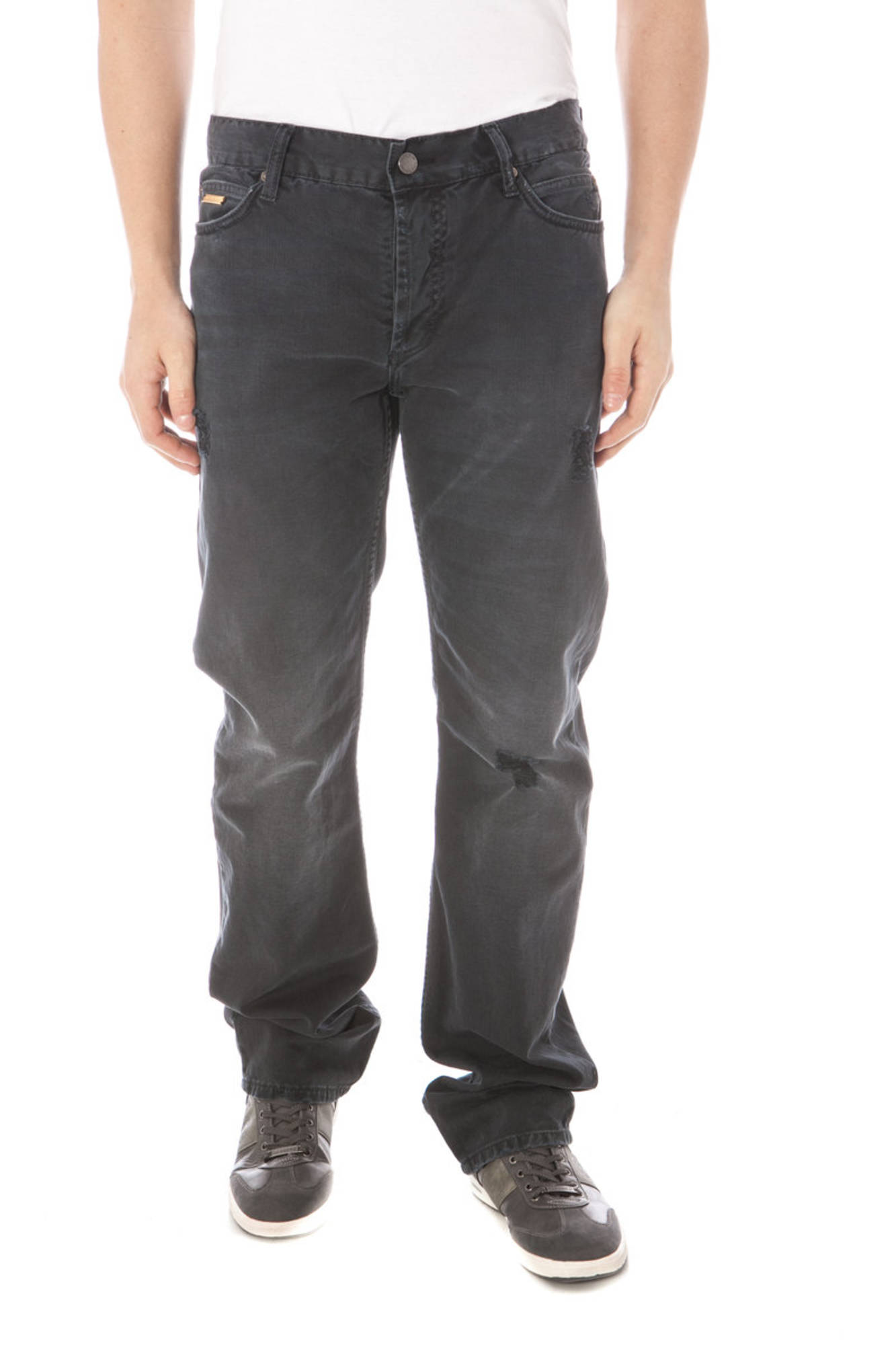 GIANFRANCO FERRÈ MEN'S BLACK TROUSERS