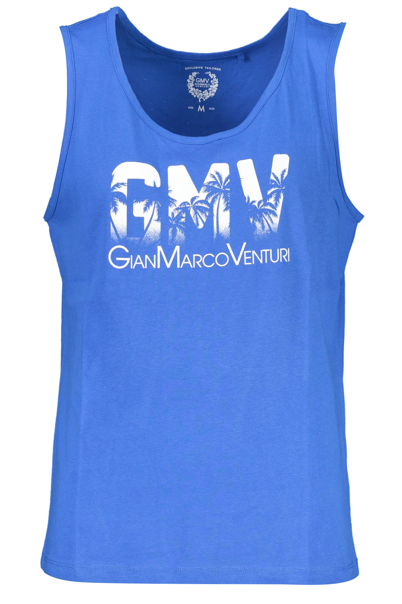 GIAN MARCO VENTURI MAN BLUE TANK TOP