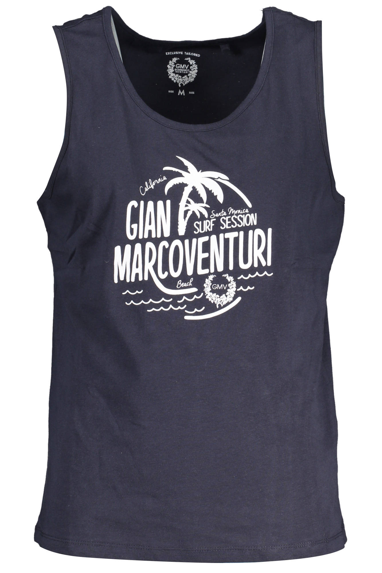 GIAN MARCO VENTURI MAN BLUE TANK TOP
