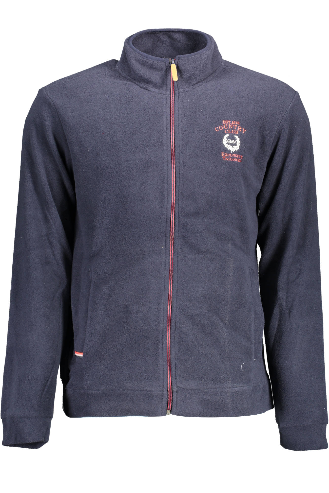 GIAN MARCO VENTURI MEN'S BLUE ZIPPED SWEATSHIRT