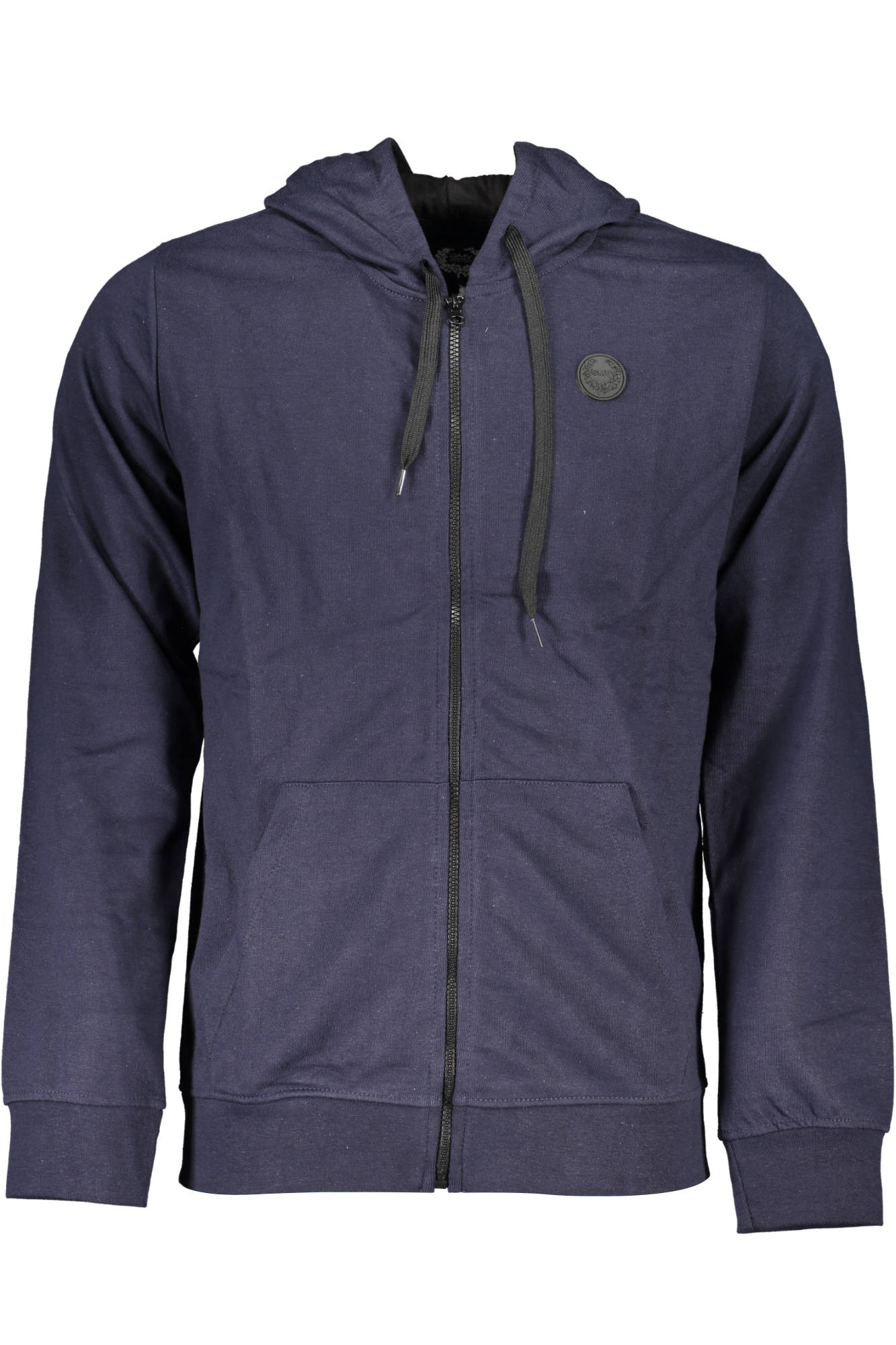 GIAN MARCO VENTURI MEN'S BLUE ZIPPED SWEATSHIRT