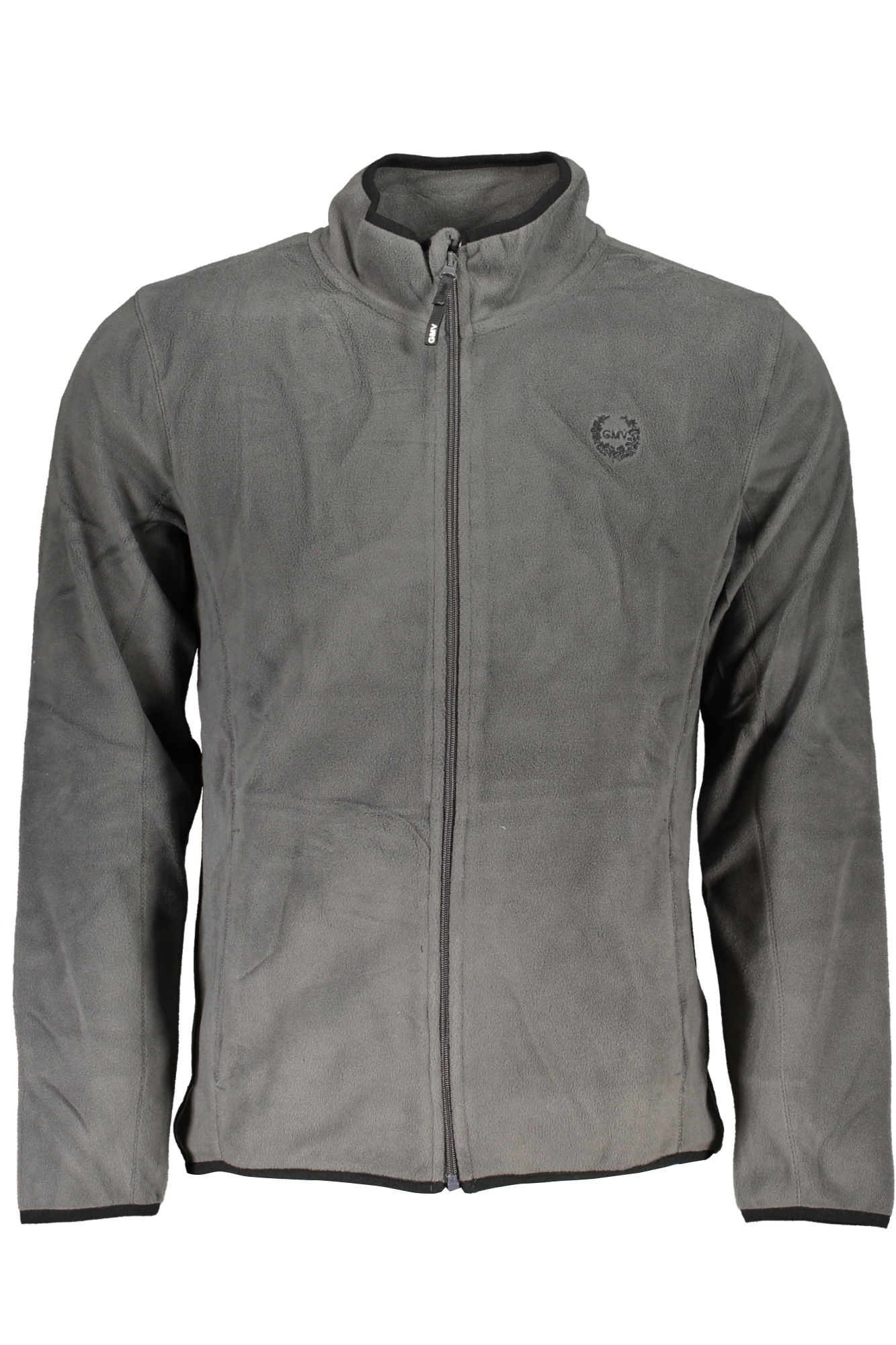 GIAN MARCO VENTURI MEN'S GRAY ZIP SWEATSHIRT