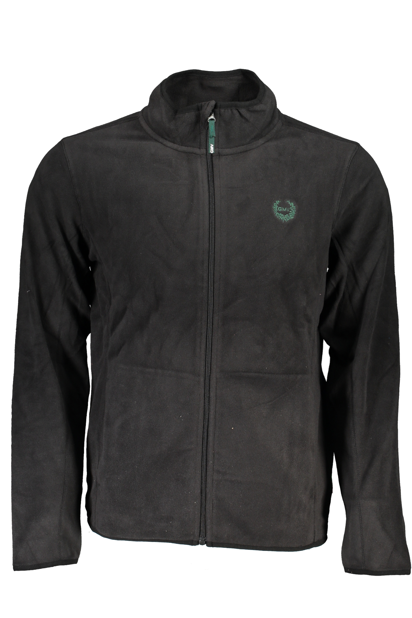 GIAN MARCO VENTURI MEN'S BLACK ZIP SWEATSHIRT