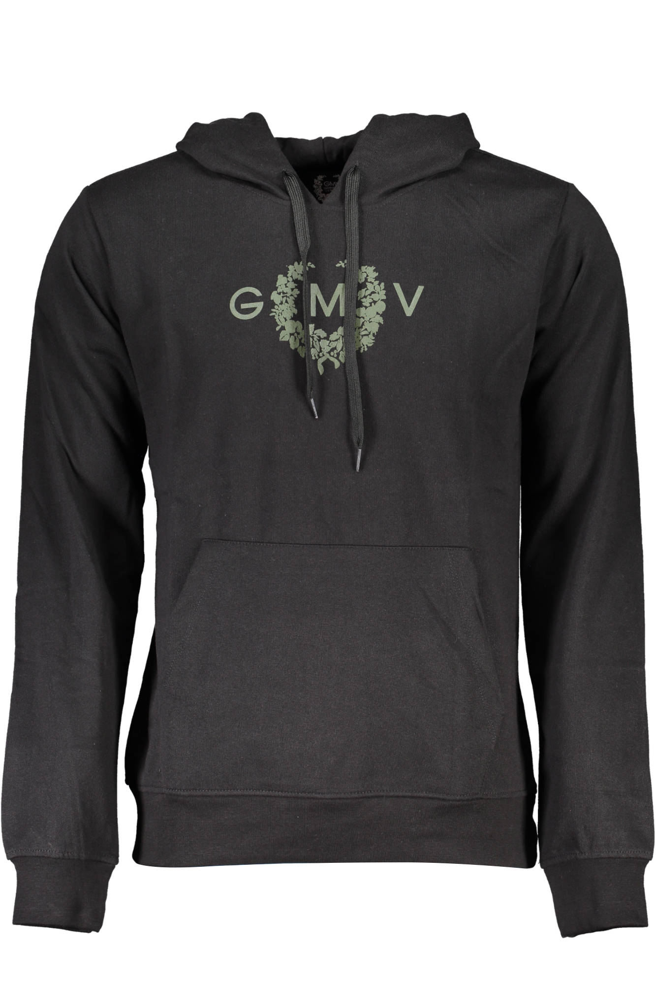 GIAN MARCO VENTURI BLACK MAN SWEATSHIRT WITHOUT ZIP