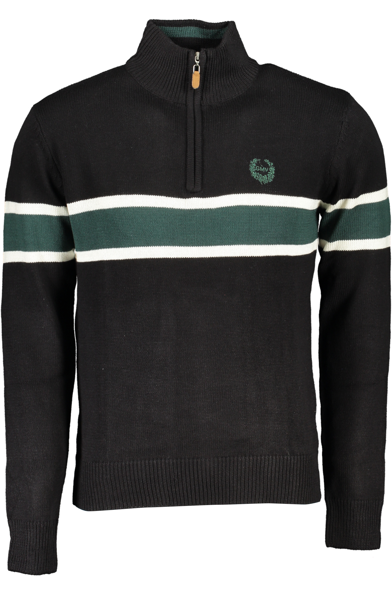 GIAN MARCO VENTURI MEN'S BLACK SWEATER