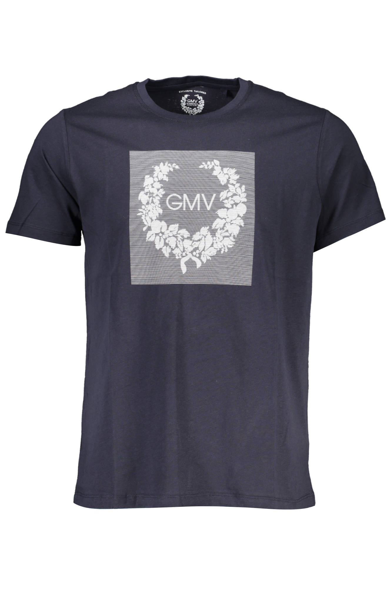 GIAN MARCO VENTURI MEN'S SHORT SLEEVED T-SHIRT BLUE
