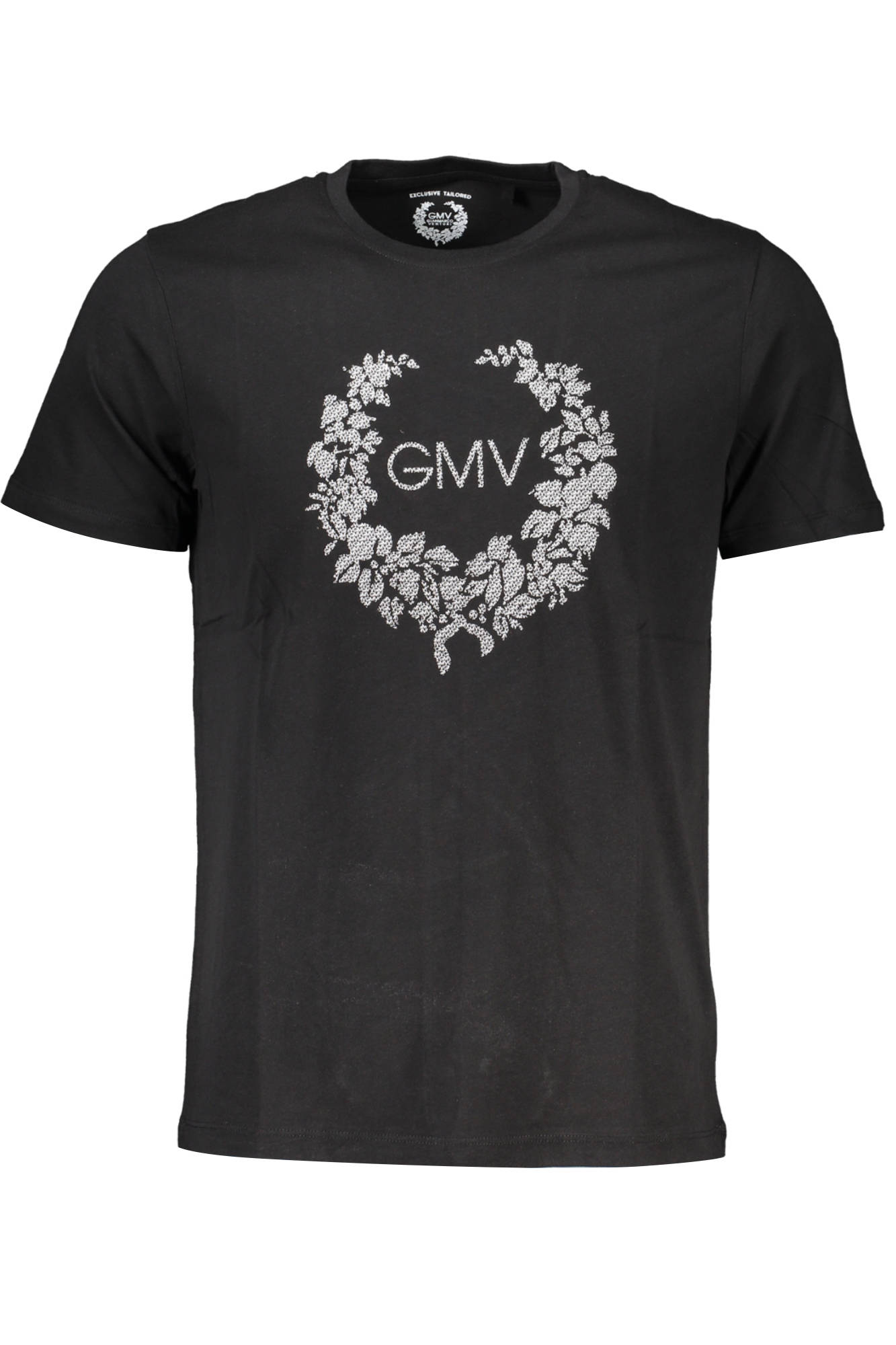 GIAN MARCO VENTURI BLACK MAN SHORT SLEEVE T-SHIRT
