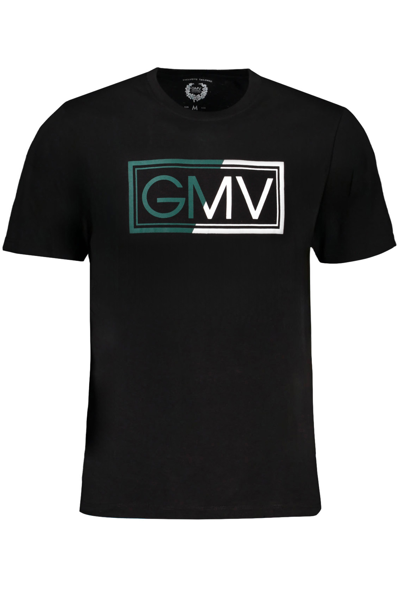GIAN MARCO VENTURI MEN'S SHORT SLEEVED T-SHIRT BLACK