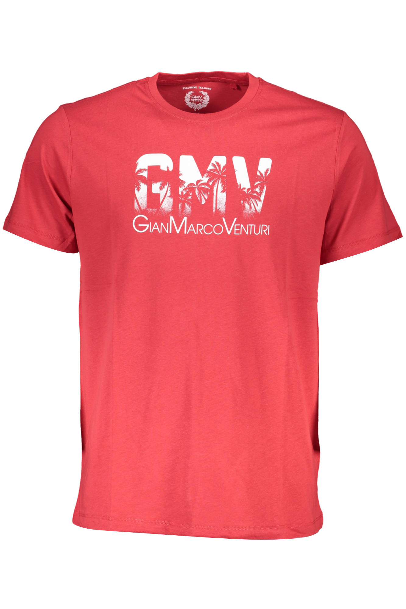 GIAN MARCO VENTURI MEN'S SHORT SLEEVE T-SHIRT RED