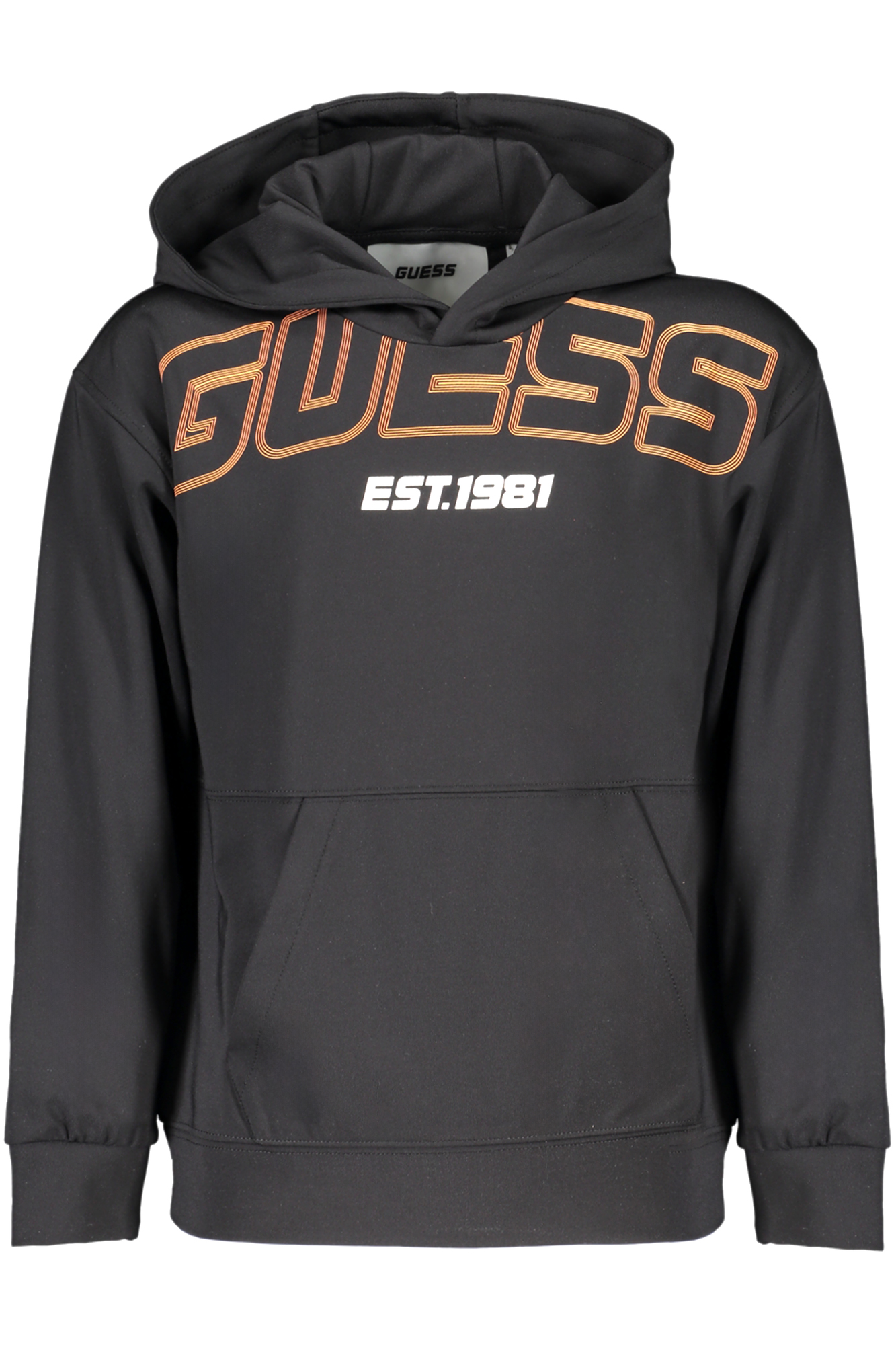 GUESS JEANS SWEATSHIRT WITHOUT ZIP FOR KIDS BLACK GUESS JEANS