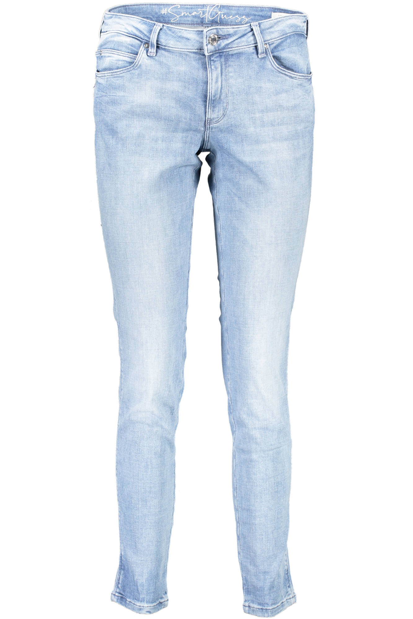 GUESS JEANS JEANS DENIM WOMAN LIGHT BLUE