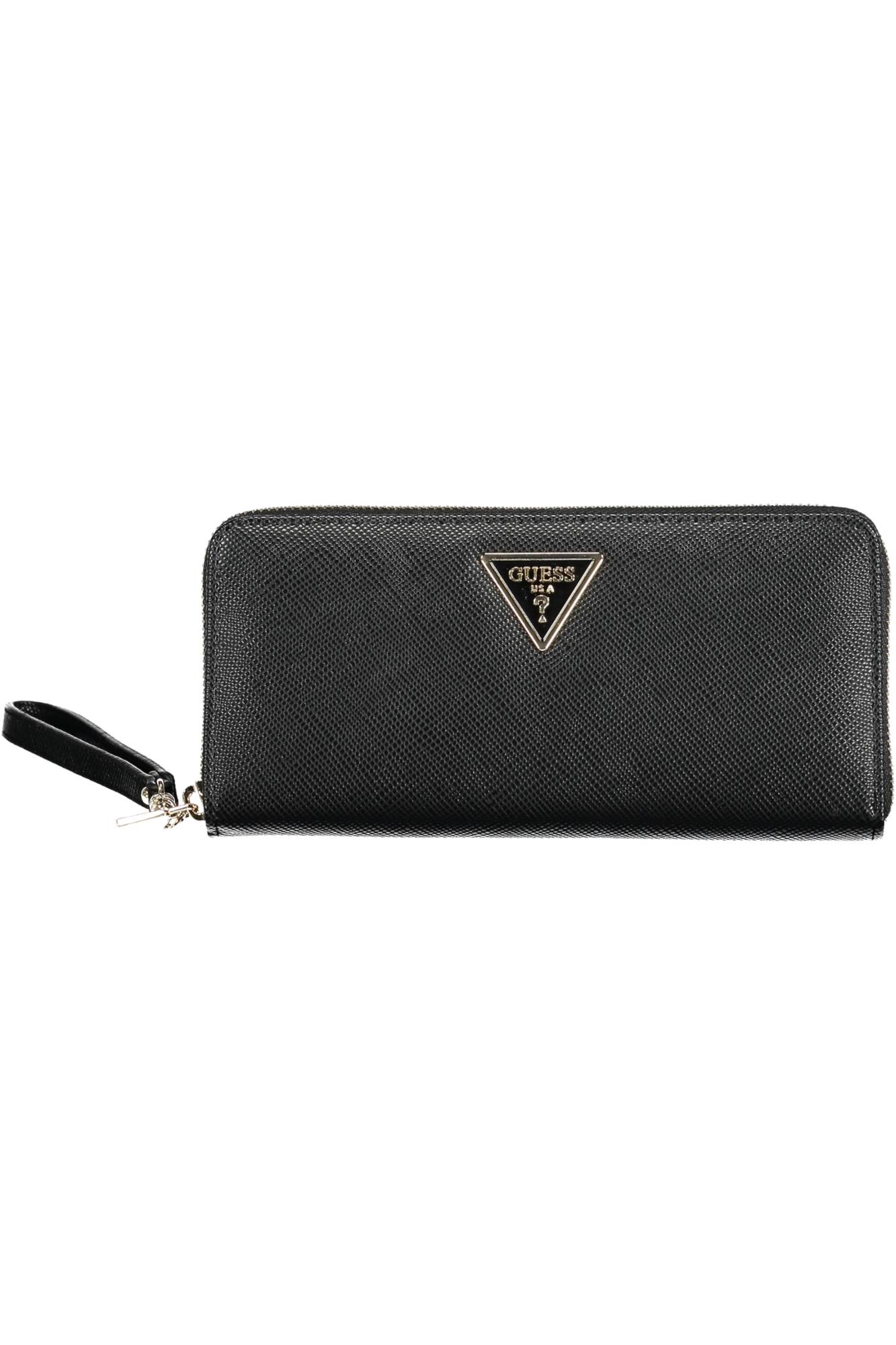 GUESS JEANS WOMEN'S WALLET BLACK
