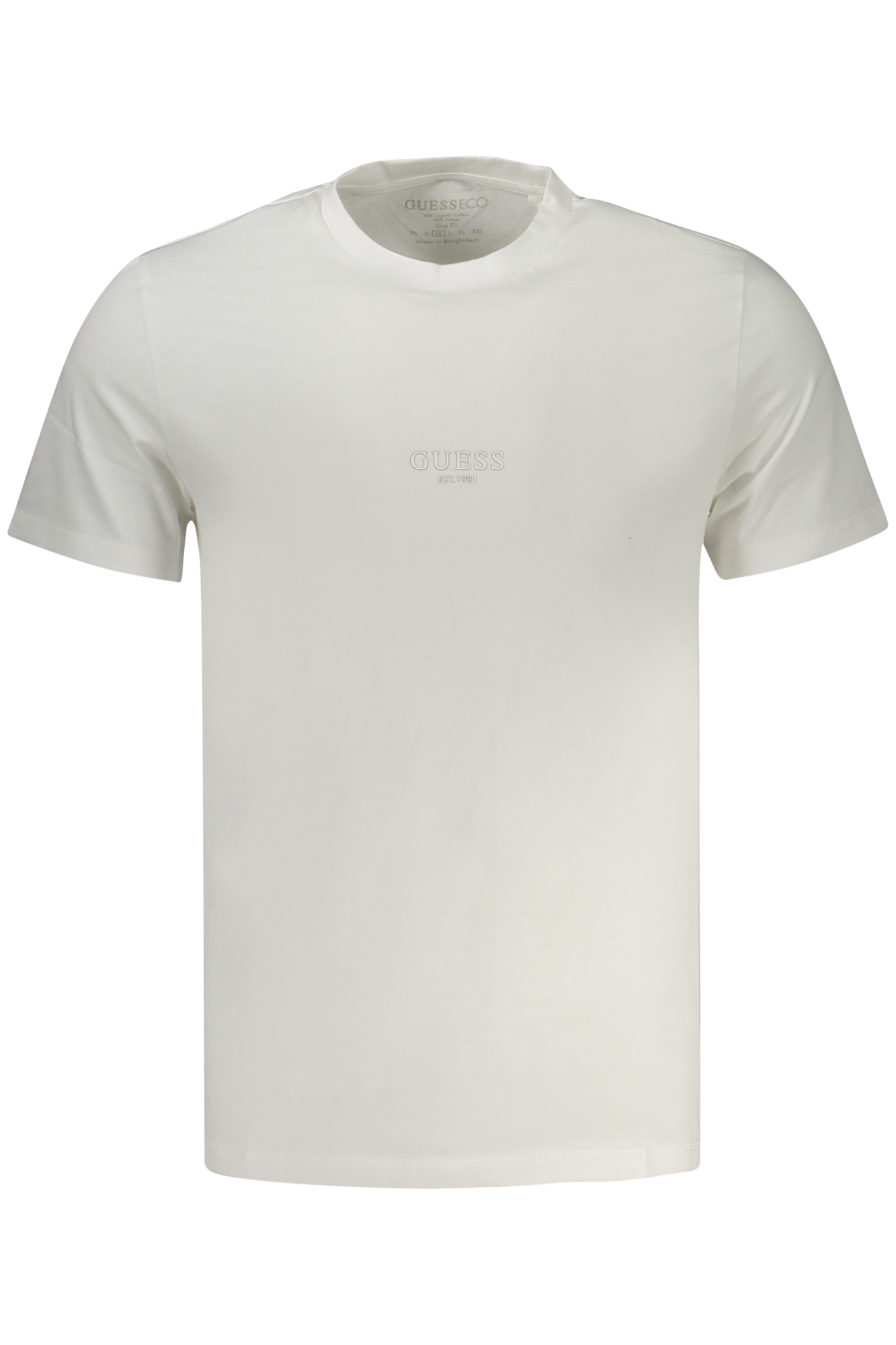 GUESS JEANS SHORT SLEEVE T-SHIRT MEN WHITE GUESS JEANS