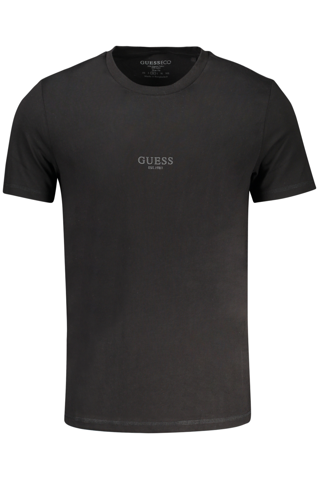 GUESS JEANS SHORT SLEEVE T-SHIRT MEN BLACK GUESS JEANS