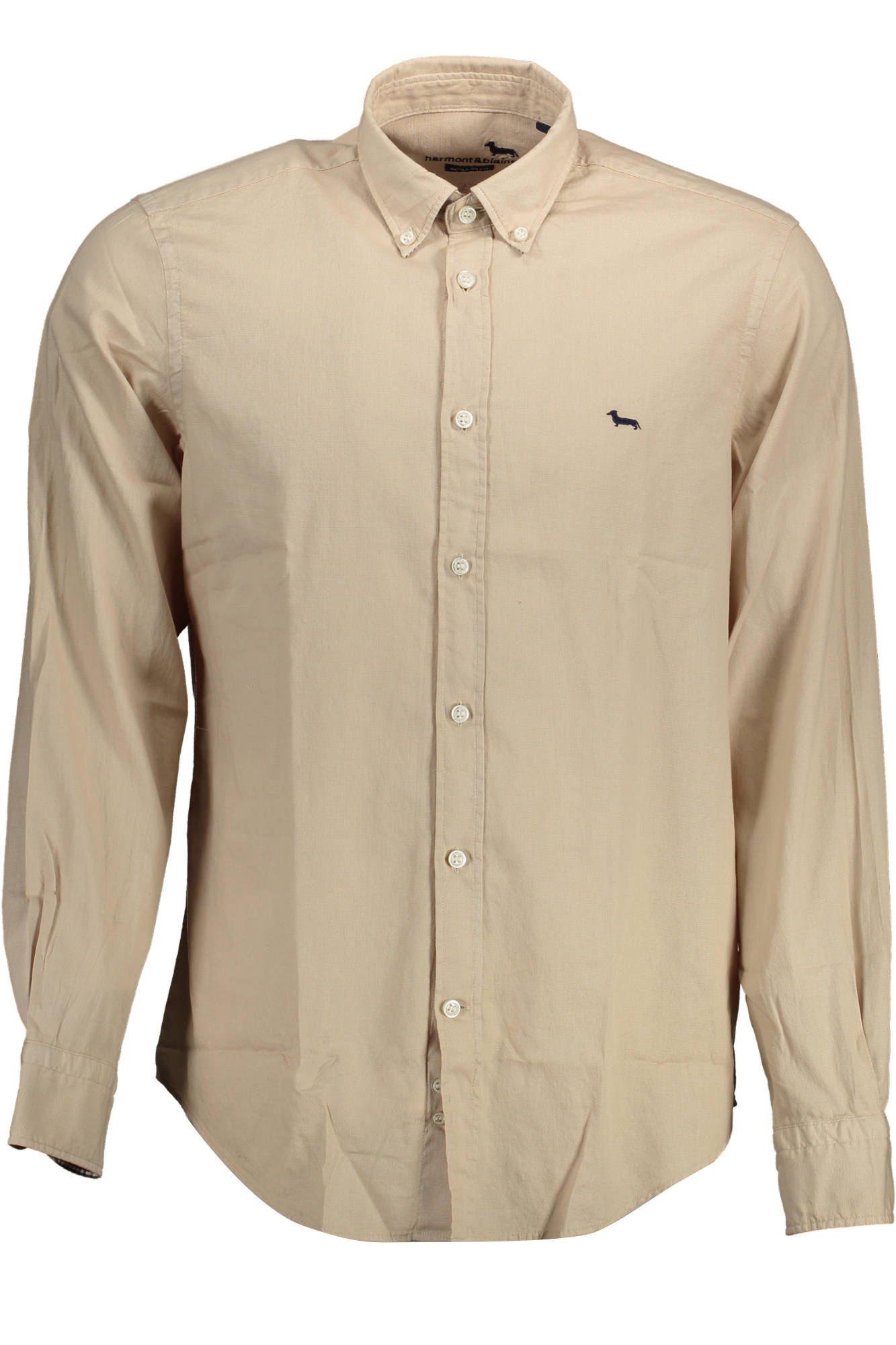 HARMONT & BLAINE MEN'S BEIGE LONG SLEEVE SHIRT