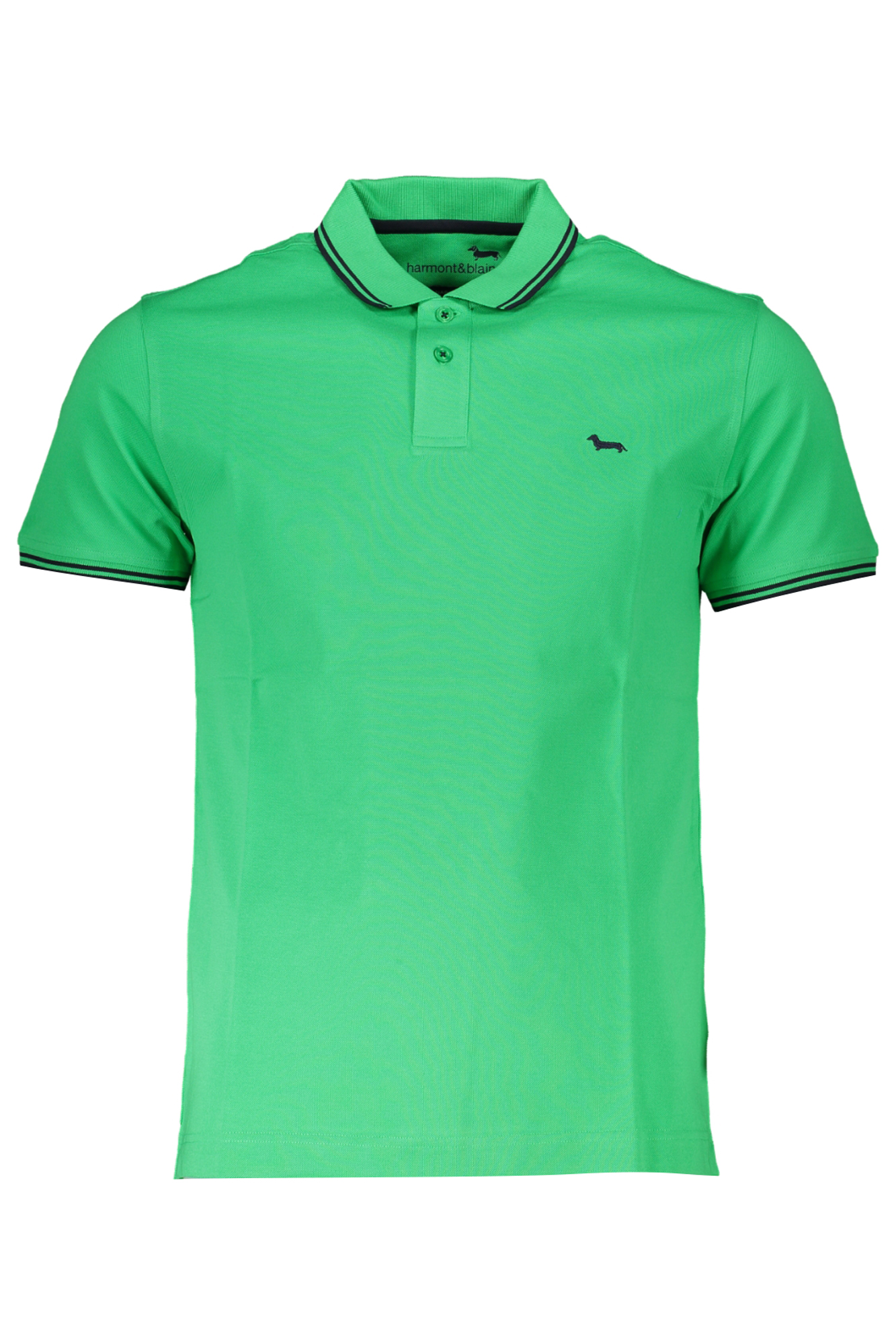 HARMONT & BLAINE GREEN MEN'S SHORT SLEEVED POLO SHIRT
