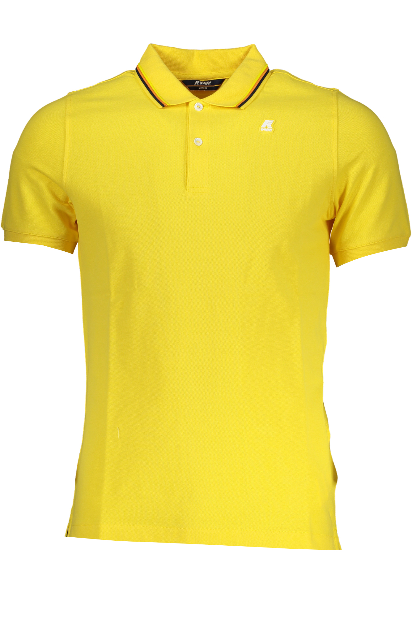 K-WAY YELLOW MEN'S SHORT SLEEVED POLO SHIRT