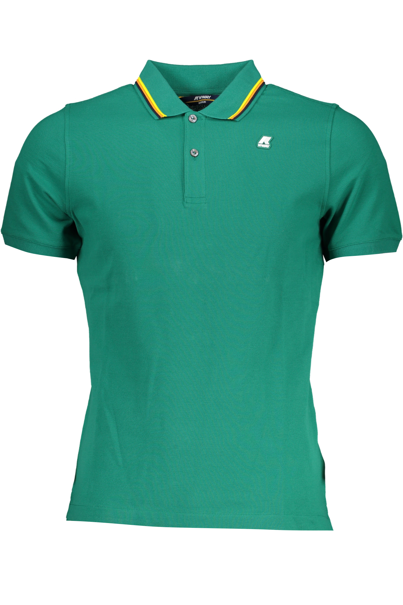 K-WAY GREEN MEN'S SHORT-SLEEVED POLO SHIRT K-WAY
