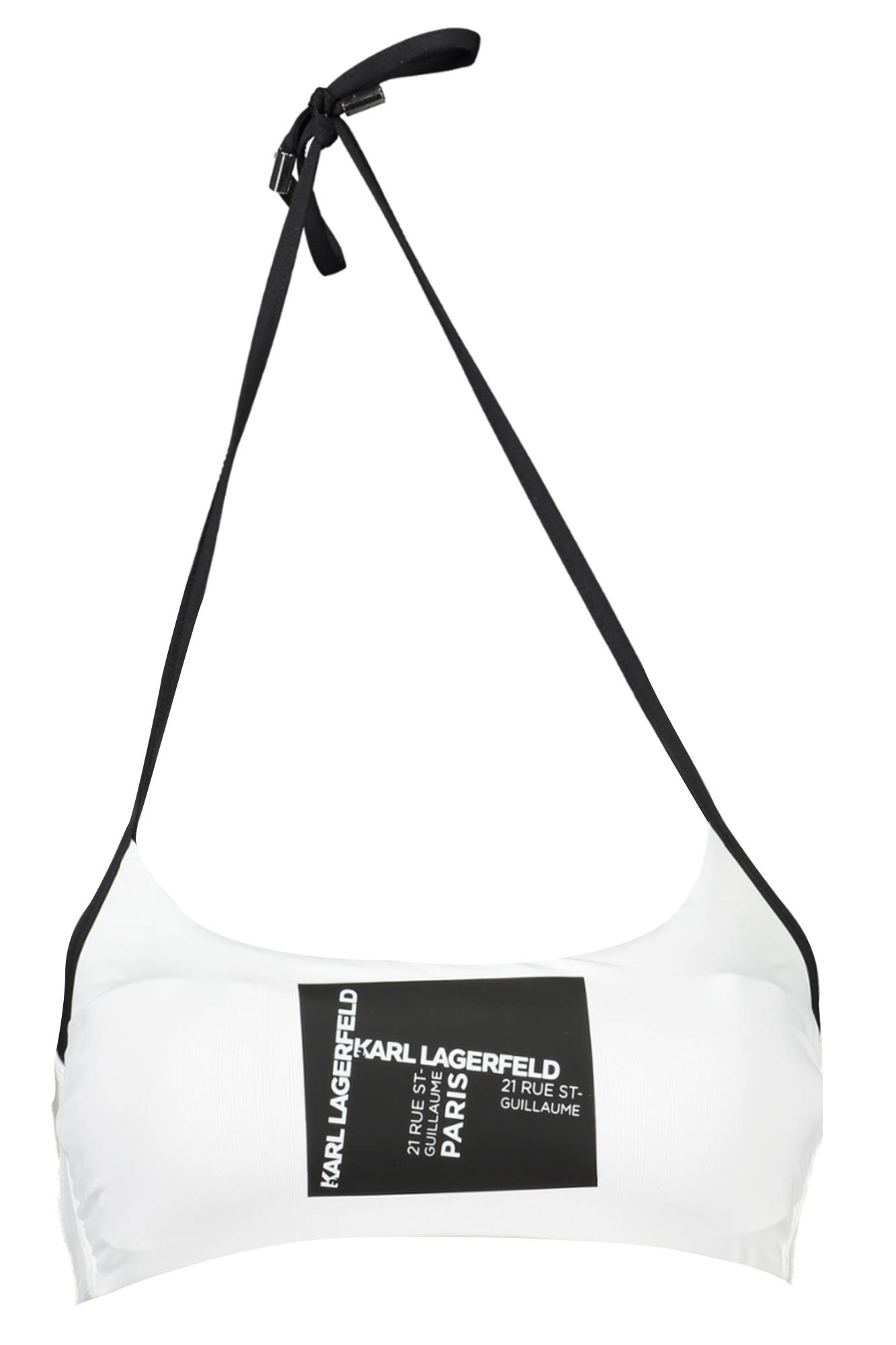 KARL LAGERFELD BEACHWEAR SWIMSUIT TOP WOMAN WHITE