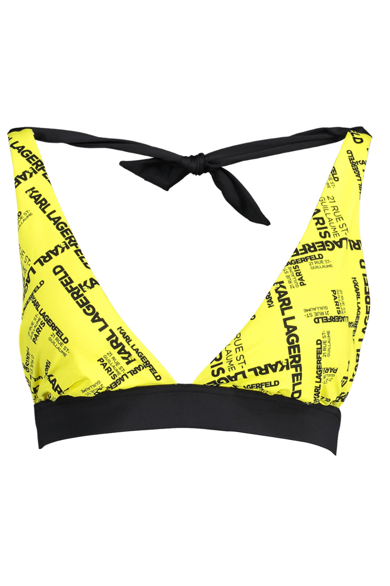 KARL LAGERFELD BEACHWEAR SWIMSUIT PARTS ABOVE YELLOW WOMAN