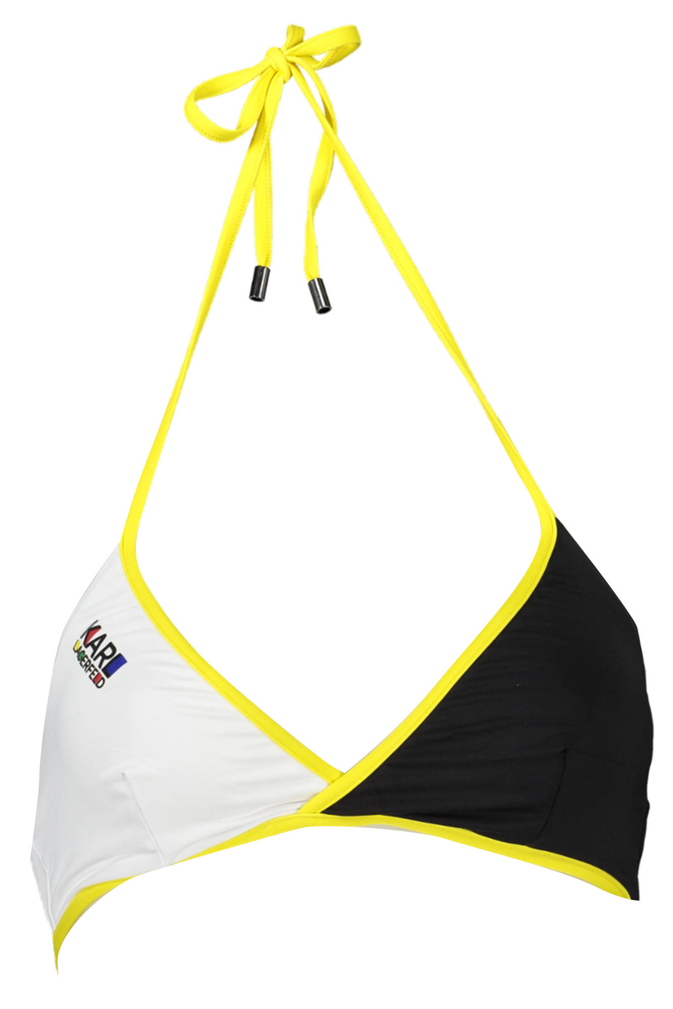 KARL LAGERFELD BEACHWEAR TOP WOMEN'S COSTUME BLACK