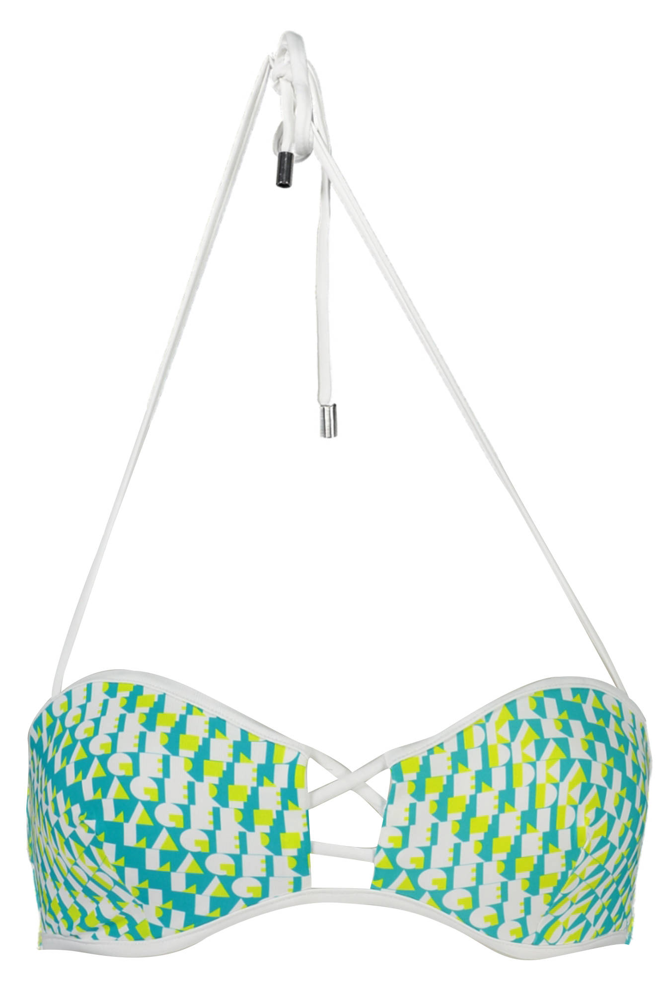 KARL LAGERFELD BEACHWEAR SWIMSUIT TOP WOMAN GREEN