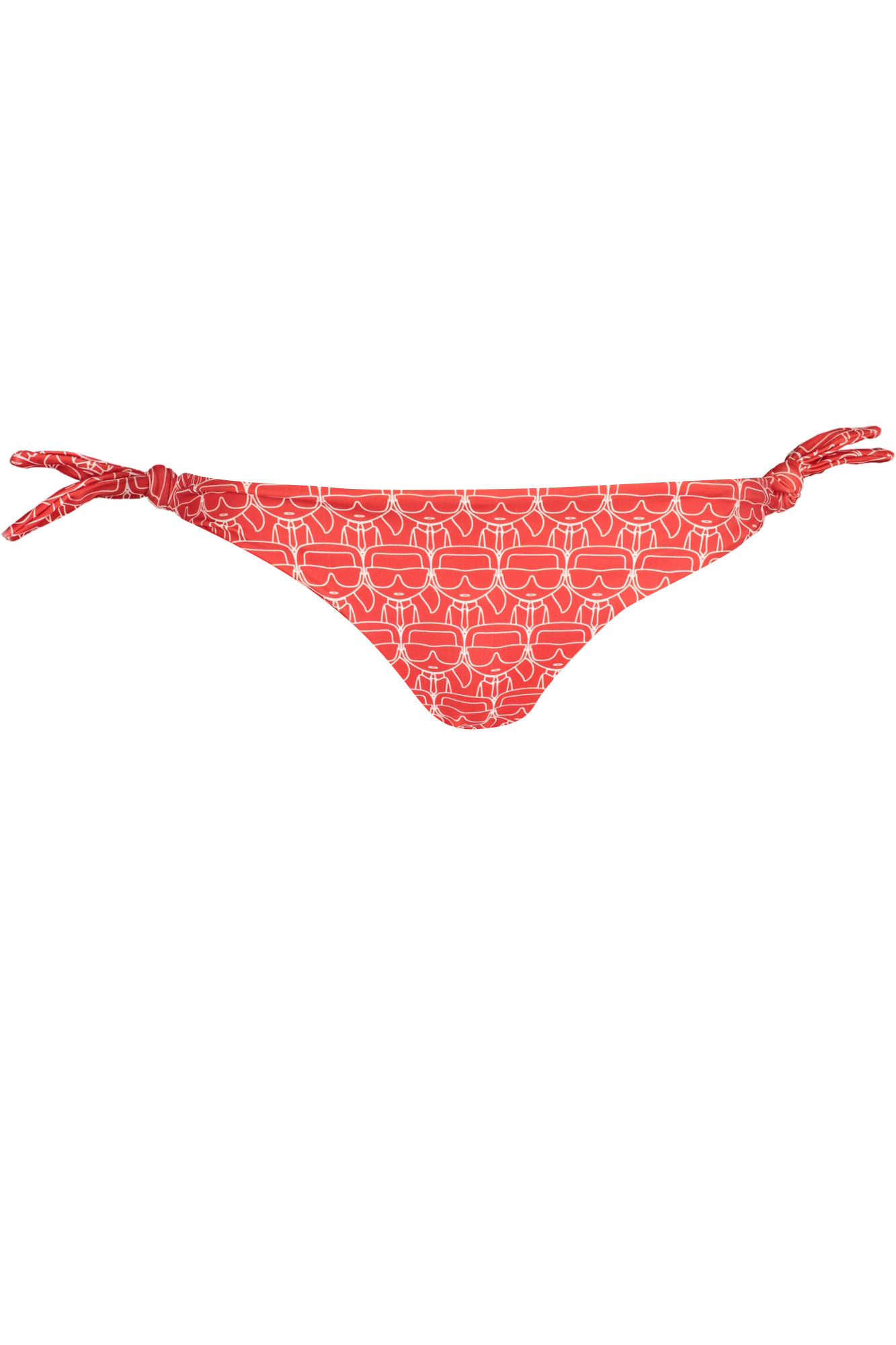 KARL LAGERFELD BEACHWEAR SWIMSUIT SIDE BOTTOM WOMAN RED