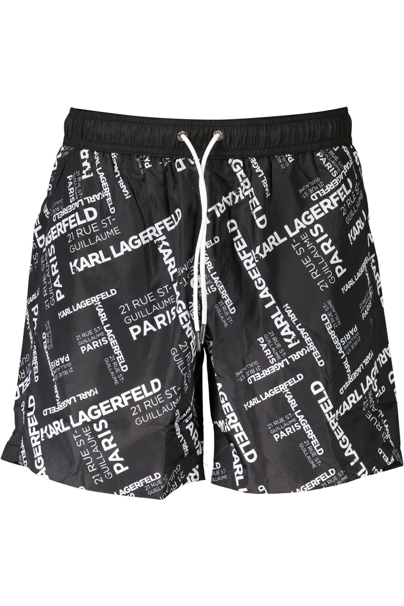 KARL LAGERFELD BEACHWEAR SWIMSUIT PARTS UNDER MAN BLACK