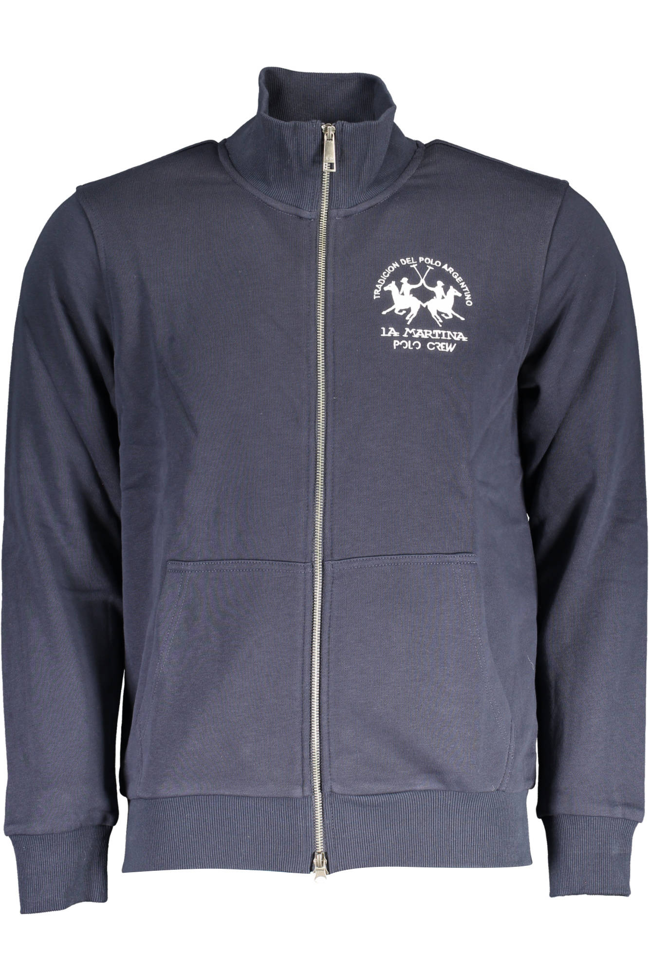 LA MARTINA MEN'S BLUE ZIPPED SWEATSHIRT