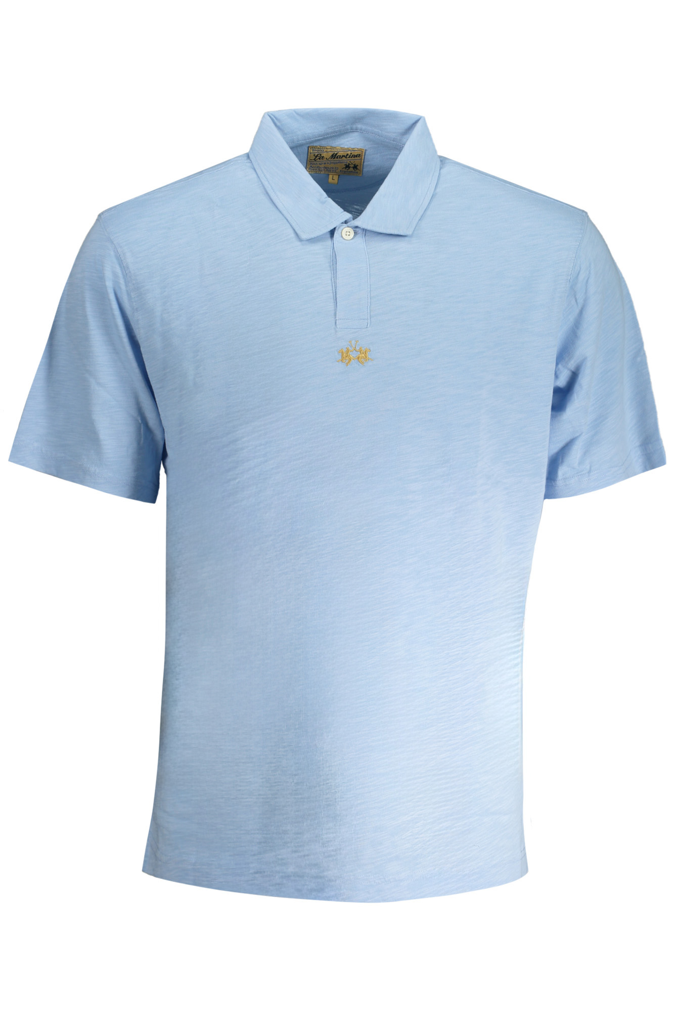 LA MARTINA MEN'S BLUE SHORT SLEEVED POLO SHIRT