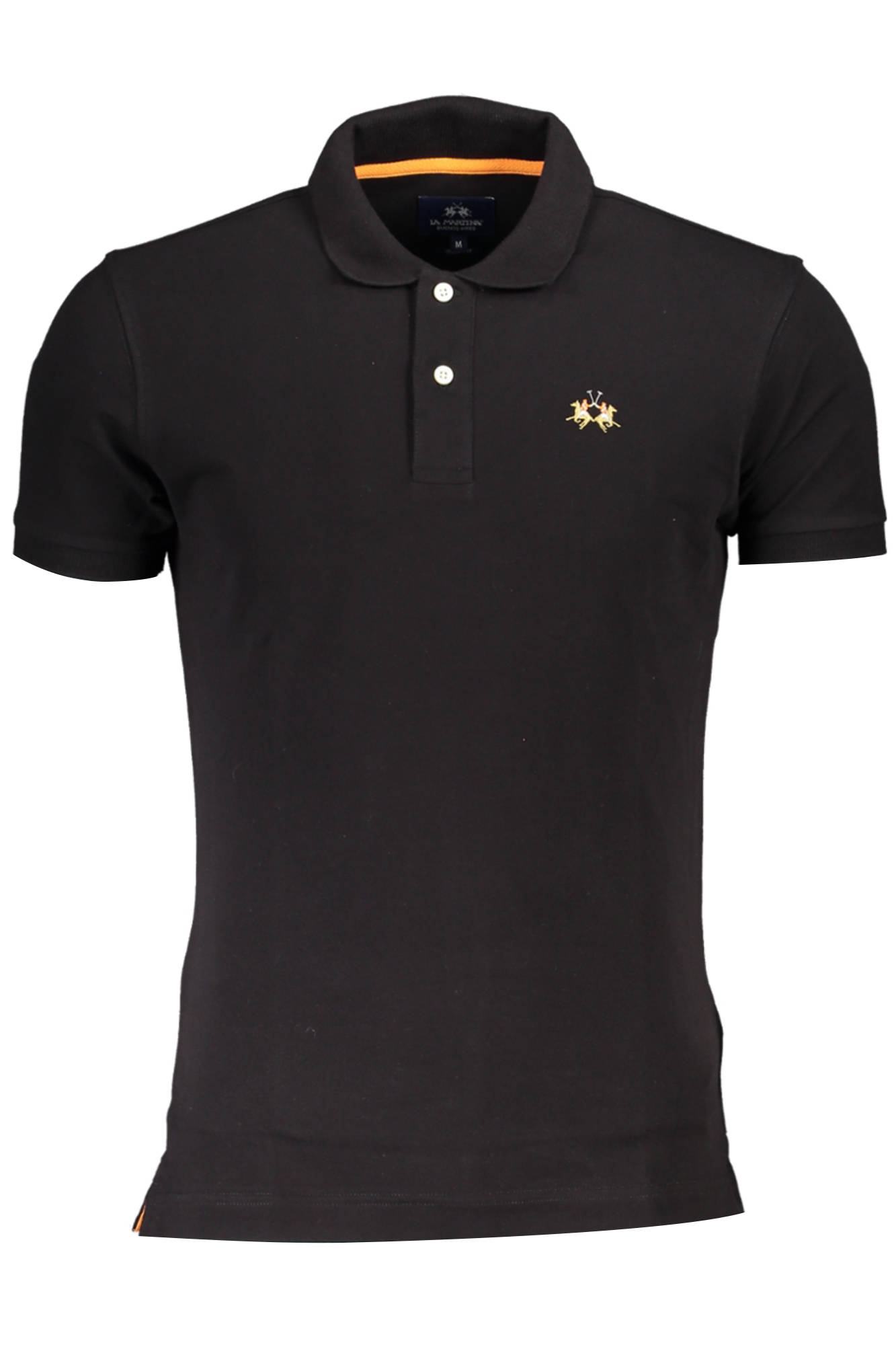 LA MARTINA POLO SHORT SLEEVE MAN BLACK