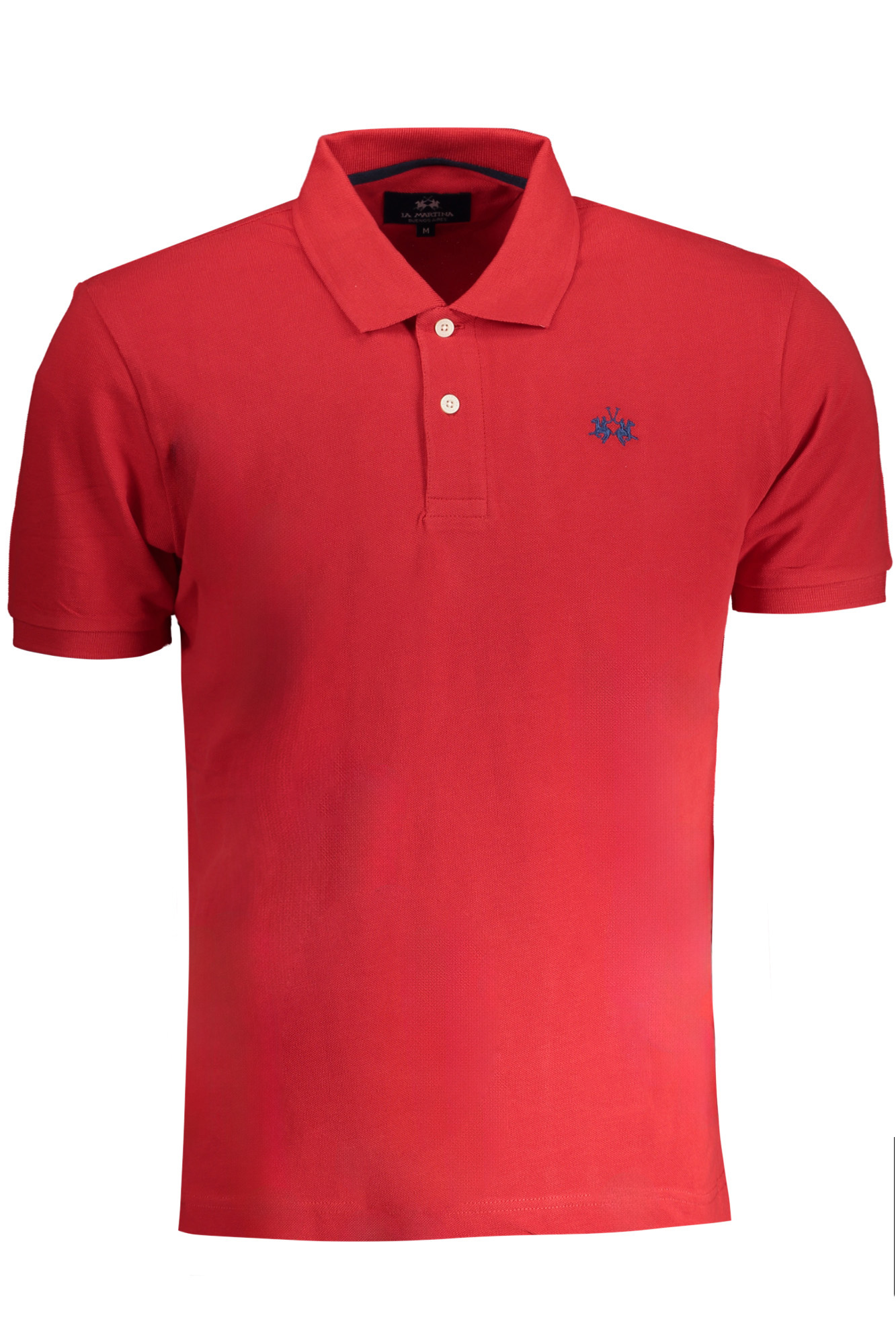 LA MARTINA MEN'S RED SHORT SLEEVED POLO SHIRT