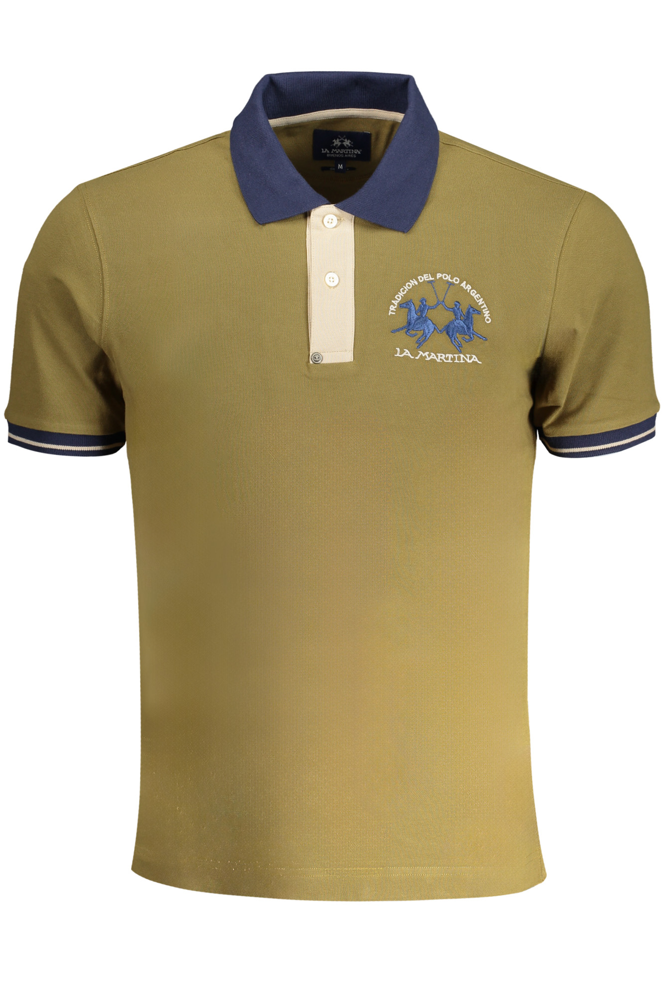 LA MARTINA MEN'S GREEN SHORT-SLEEVED POLO SHIRT