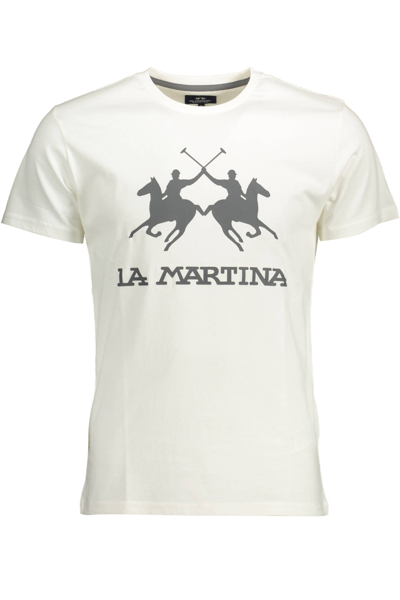 LA MARTINA MEN'S WHITE SHORT SLEEVE T-SHIRT