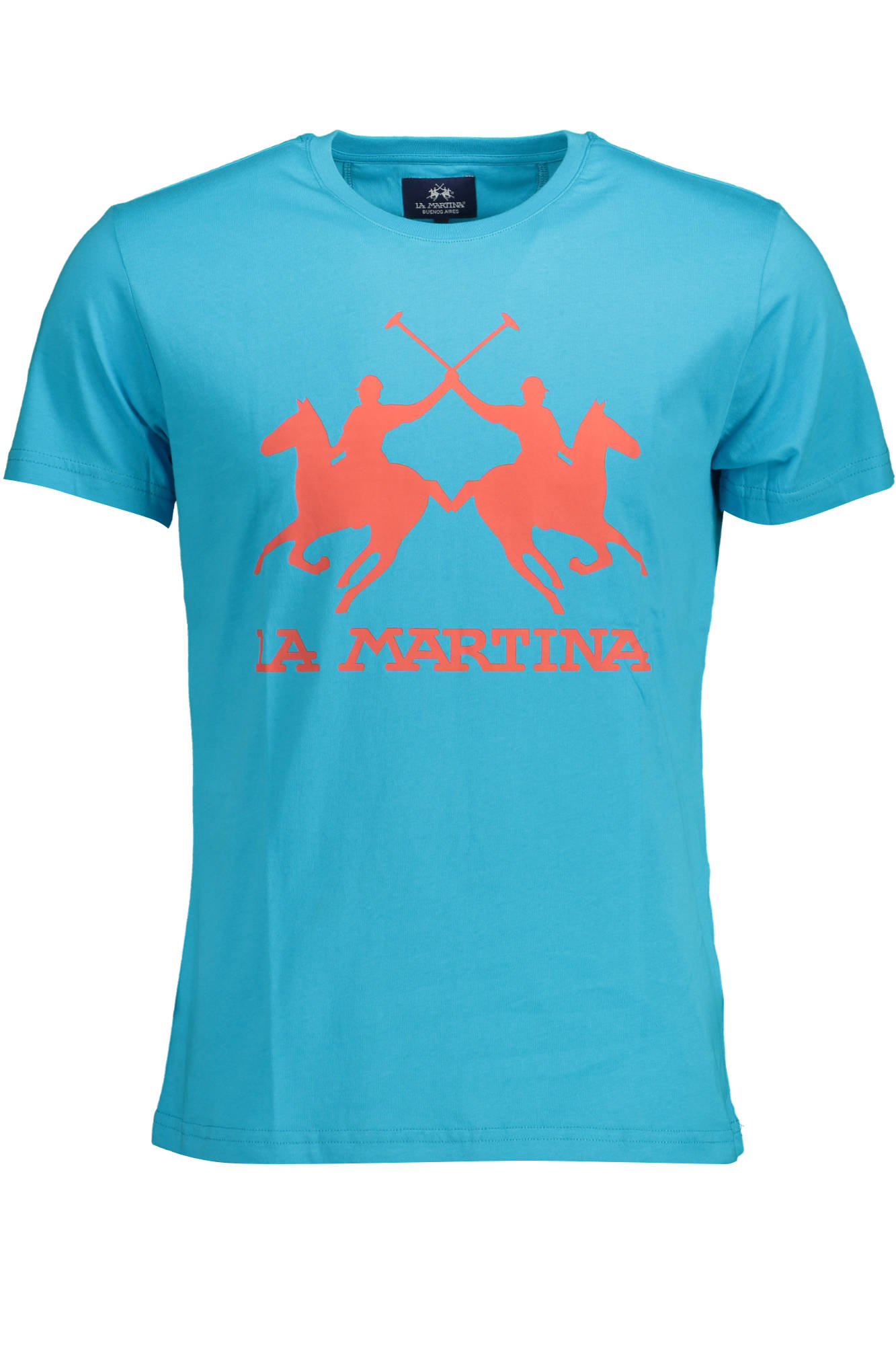 LA MARTINA MEN'S SHORT SLEEVE T-SHIRT BLUE