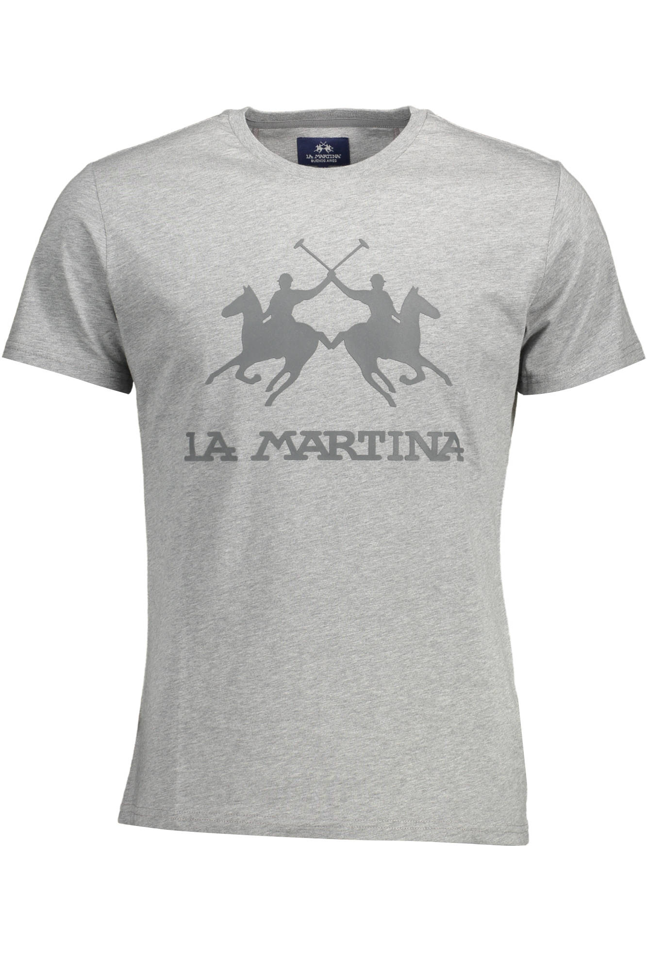 LA MARTINA MEN'S SHORT SLEEVE T-SHIRT GRAY