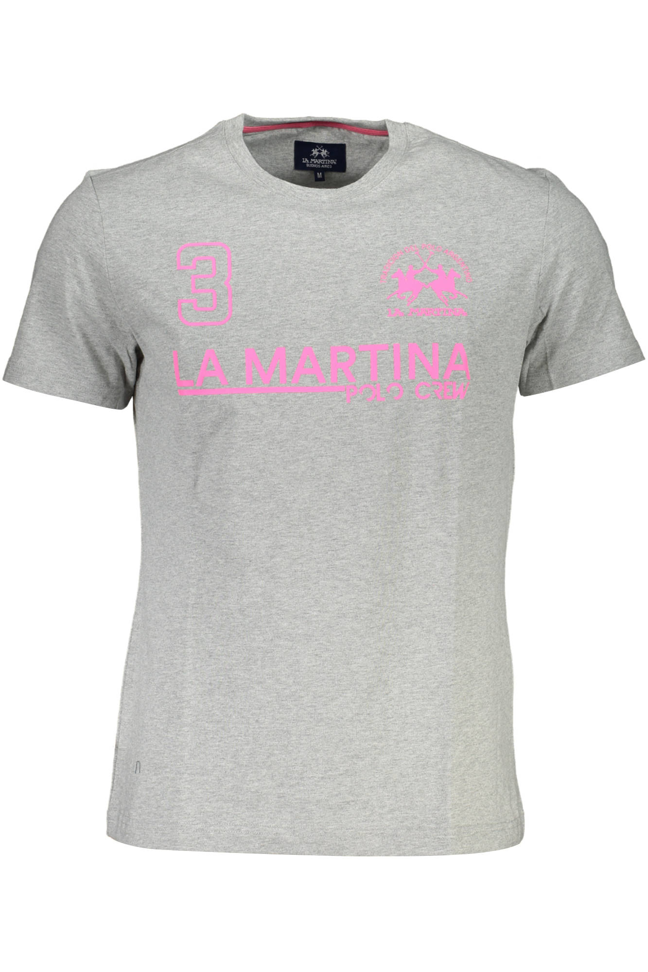 LA MARTINA T-SHIRT SHORT SLEEVE MAN GRAY