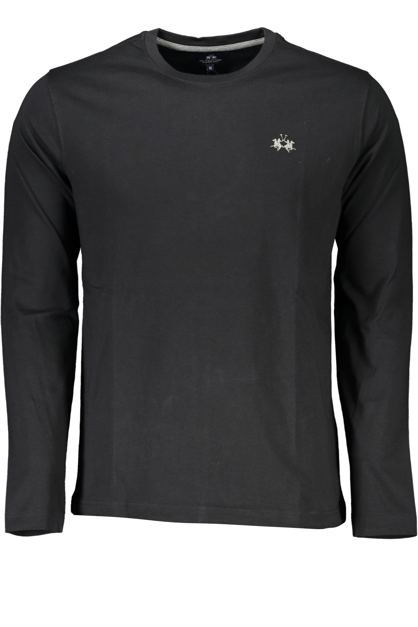 LA MARTINA MEN'S LONG SLEEVE T-SHIRT BLACK