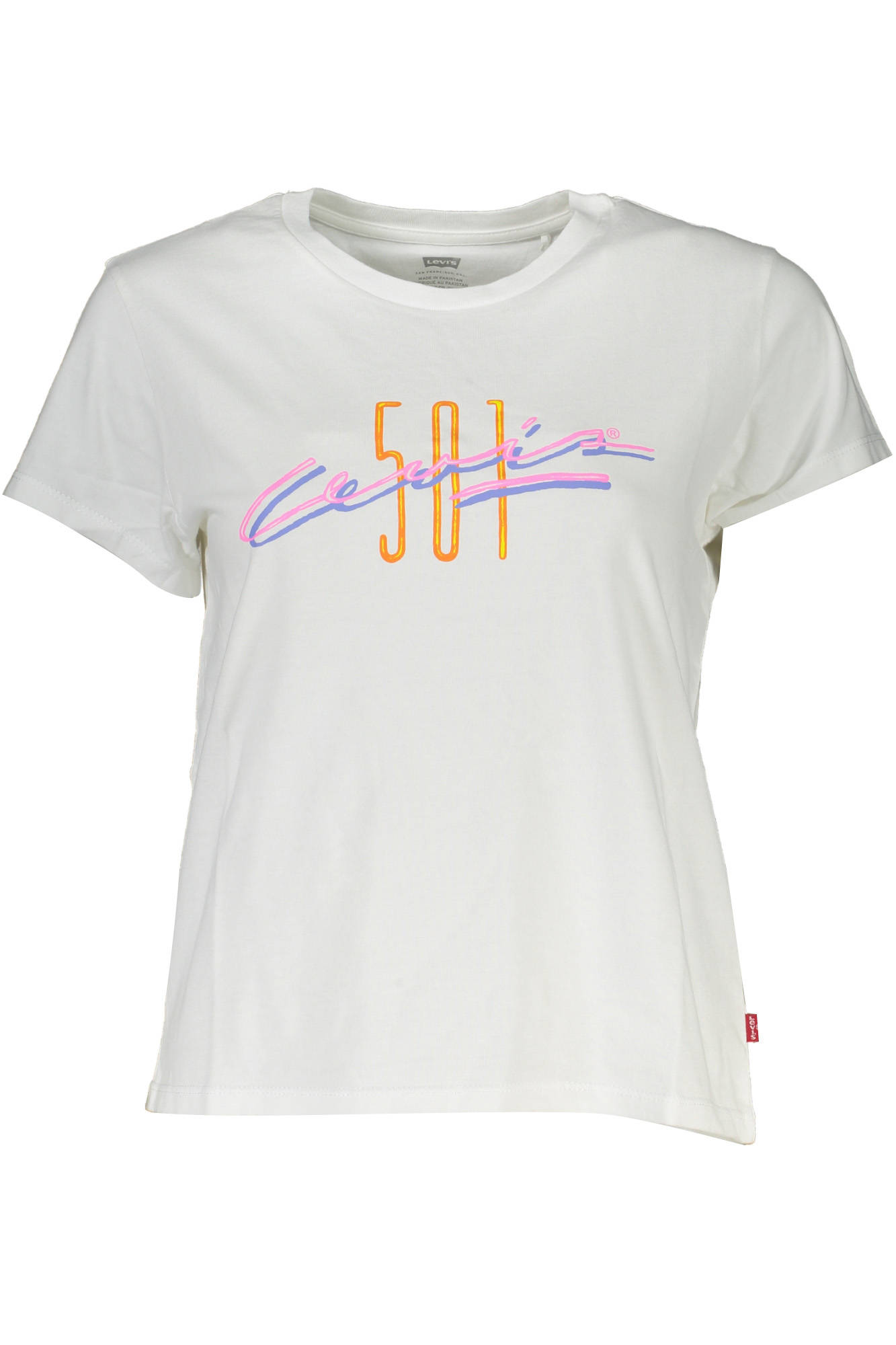 LEVI'S WHITE WOMEN'S SHORT SLEEVE T-SHIRT