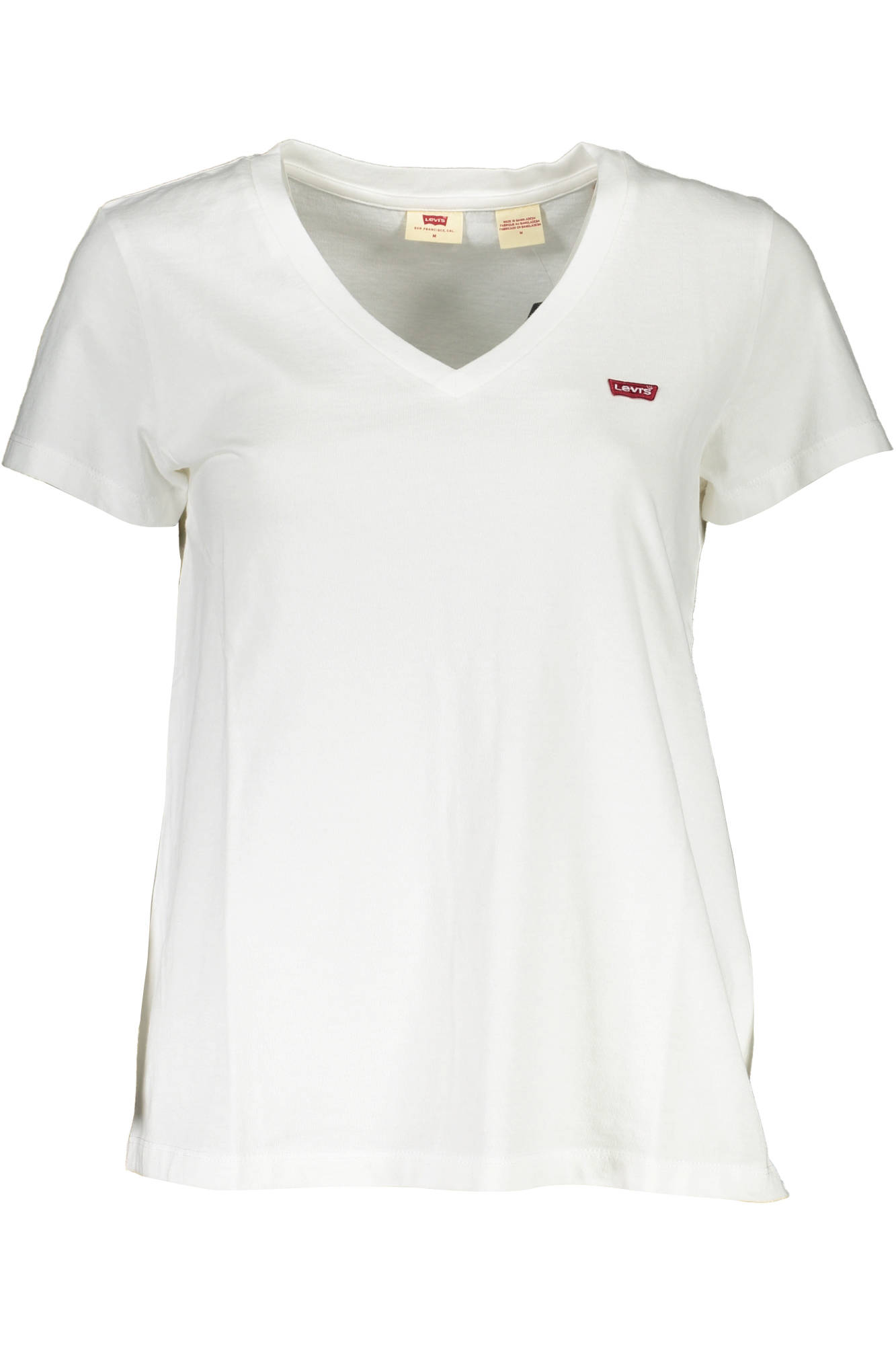LEVI'S WHITE WOMAN SHORT SLEEVE T-SHIRT