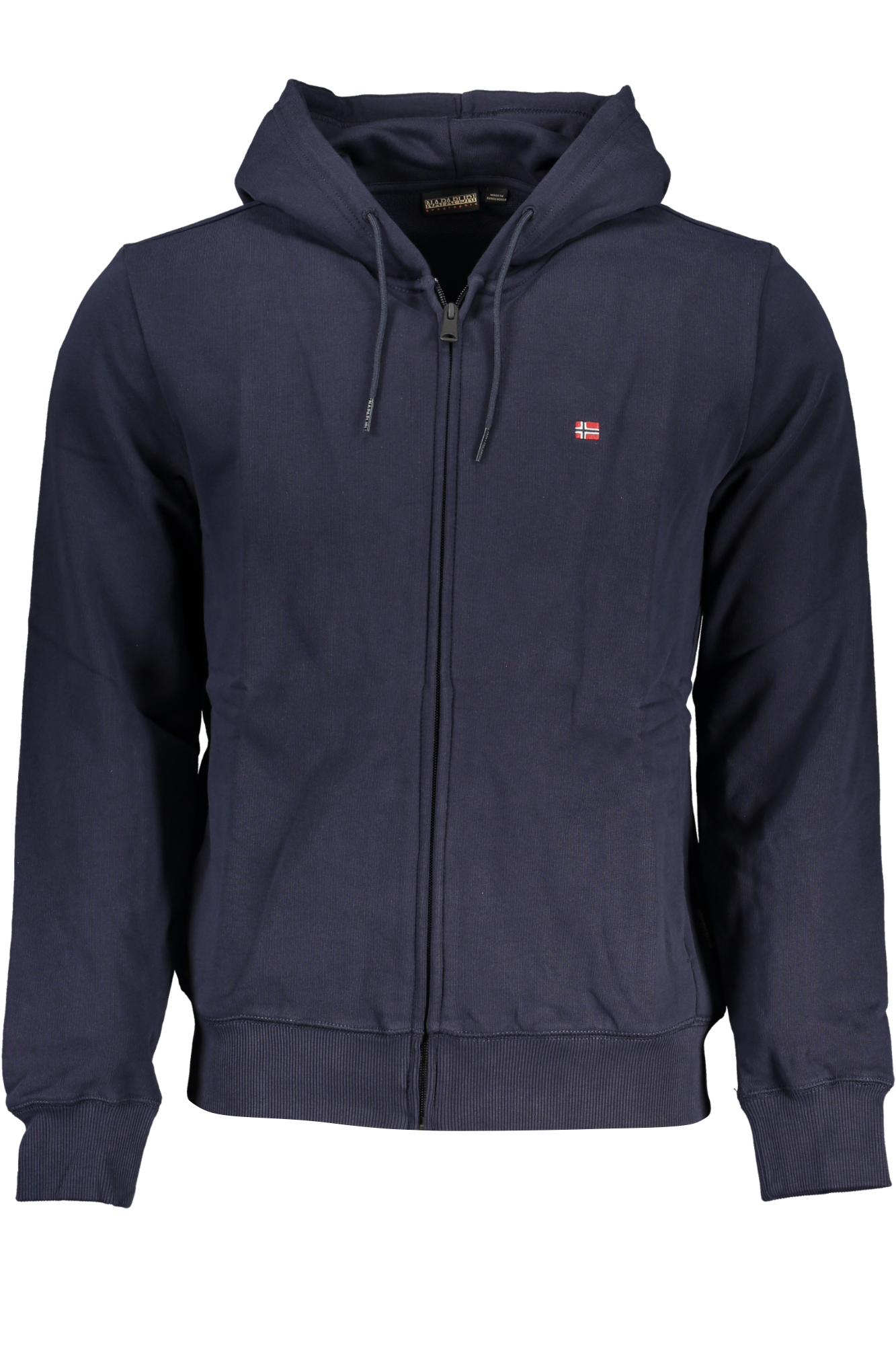 NAPAPIJRI MEN'S BLUE ZIP SWEATSHIRT