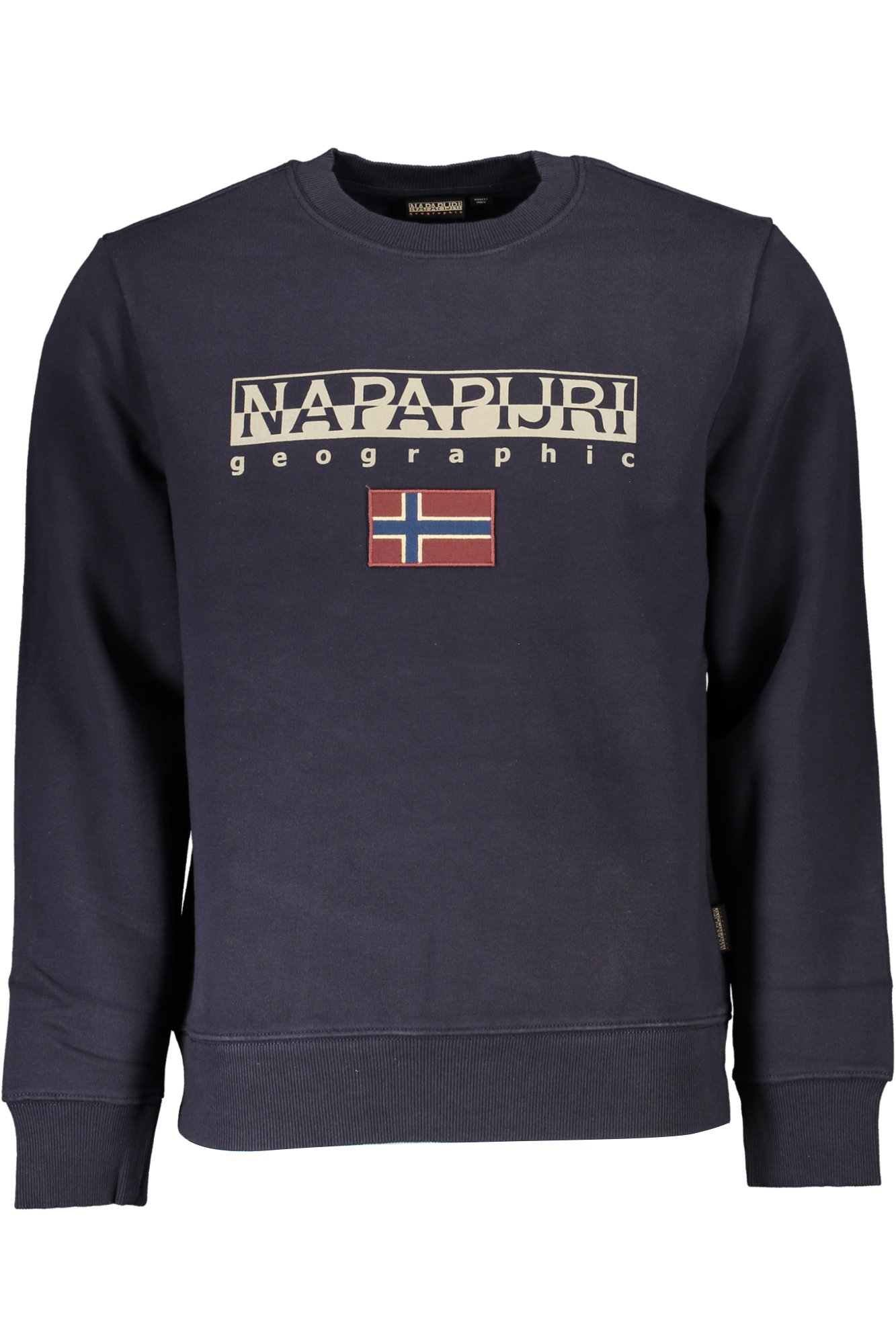 NAPAPIJRI MEN'S BLUE ZIPLESS SWEATSHIRT NAPAPIJRI
