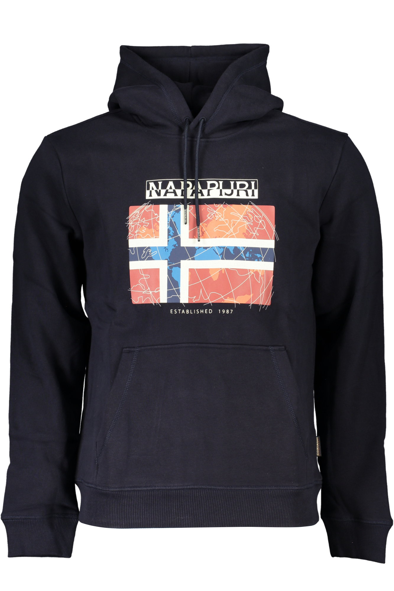NAPAPIJRI MEN'S BLUE ZIPLESS SWEATSHIRT
