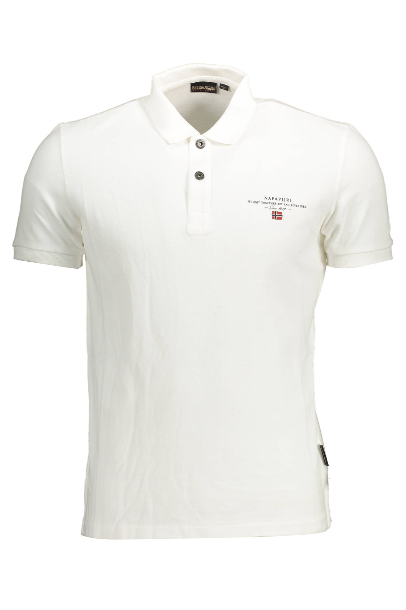NAPAPIJRI POLO SHORT SLEEVE MAN WHITE