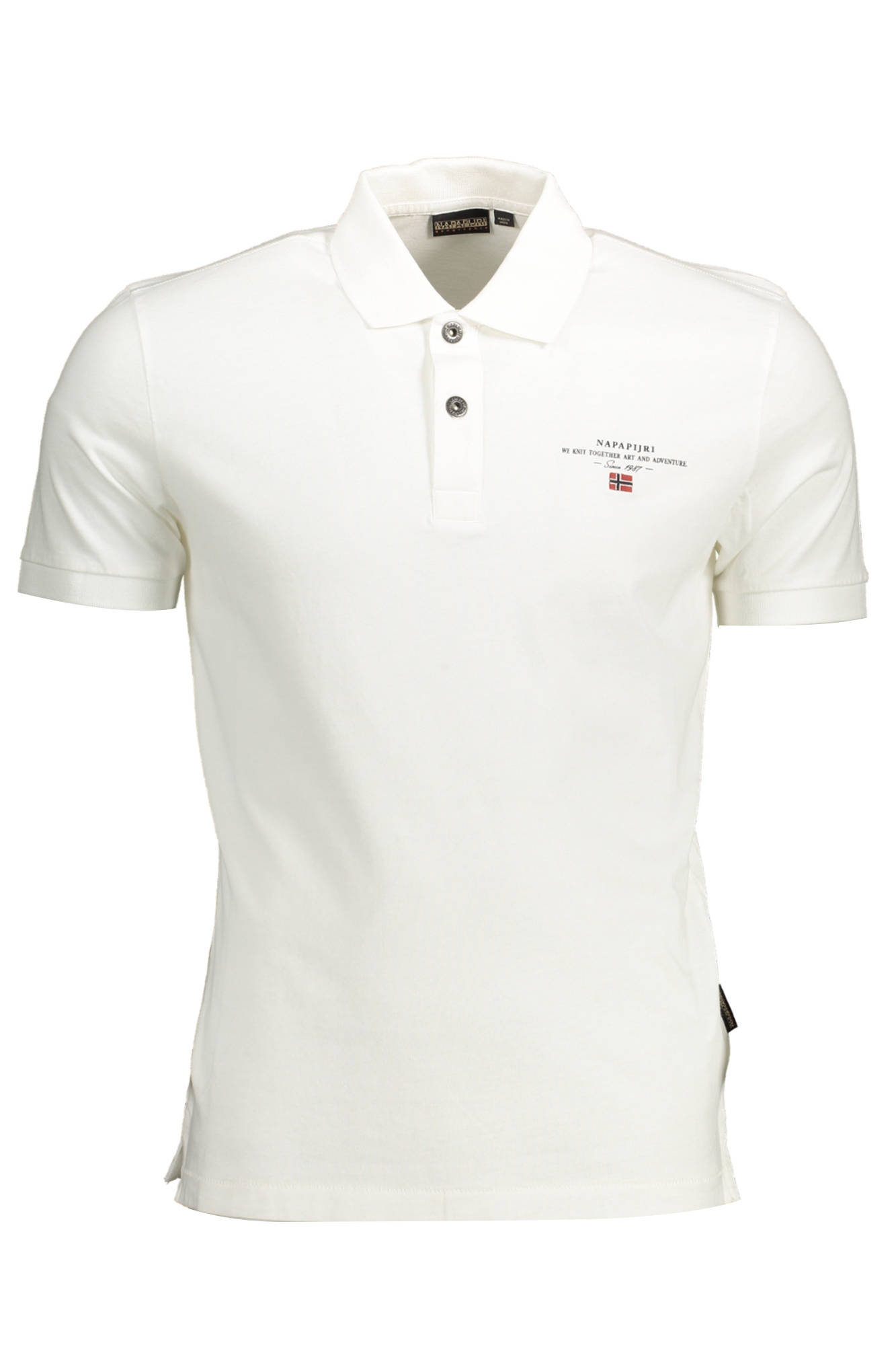 NAPAPIJRI POLO SHORT SLEEVE MAN WHITE