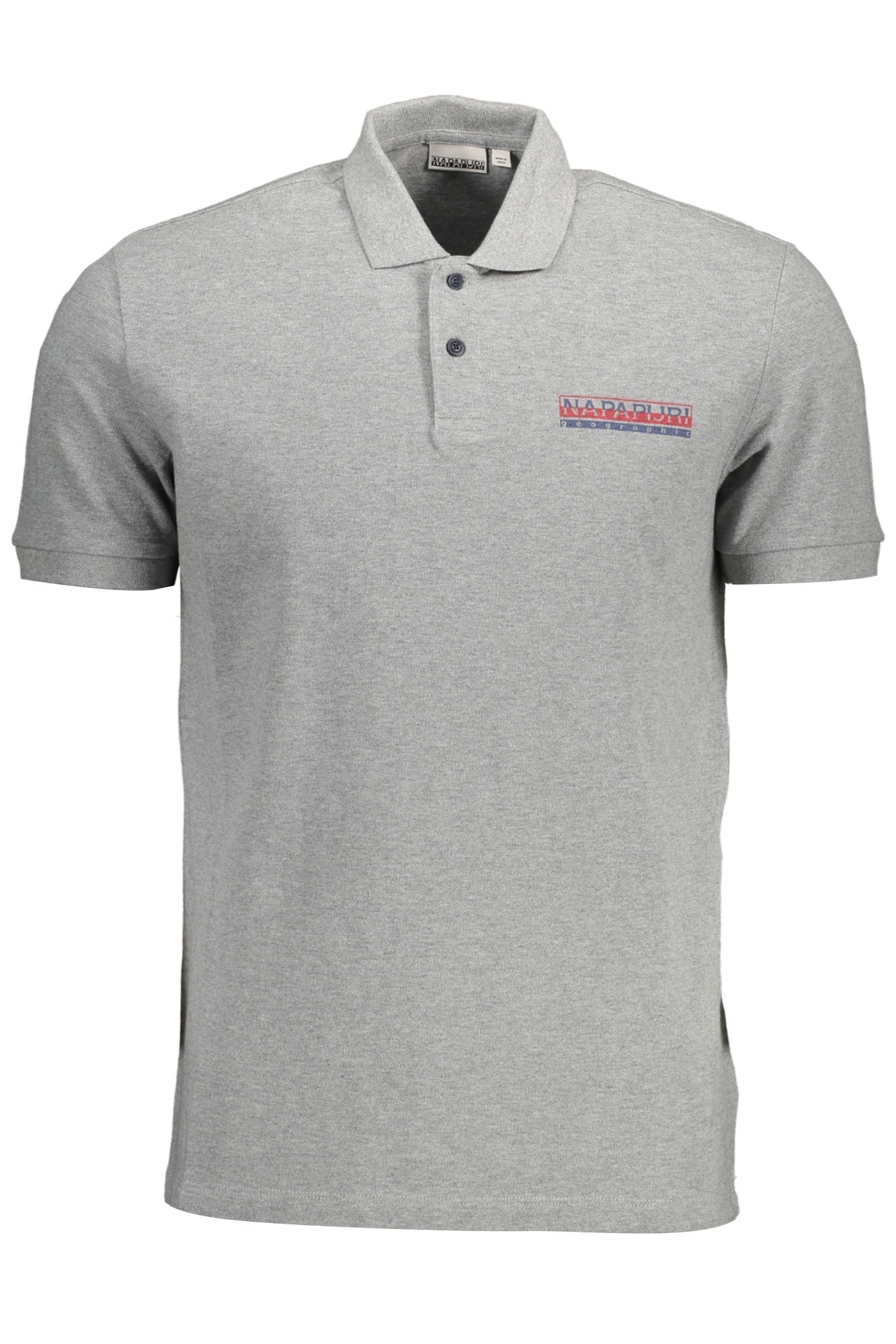 NAPAPIJRI SHORT SLEEVE POLO SHIRT MAN GRAY